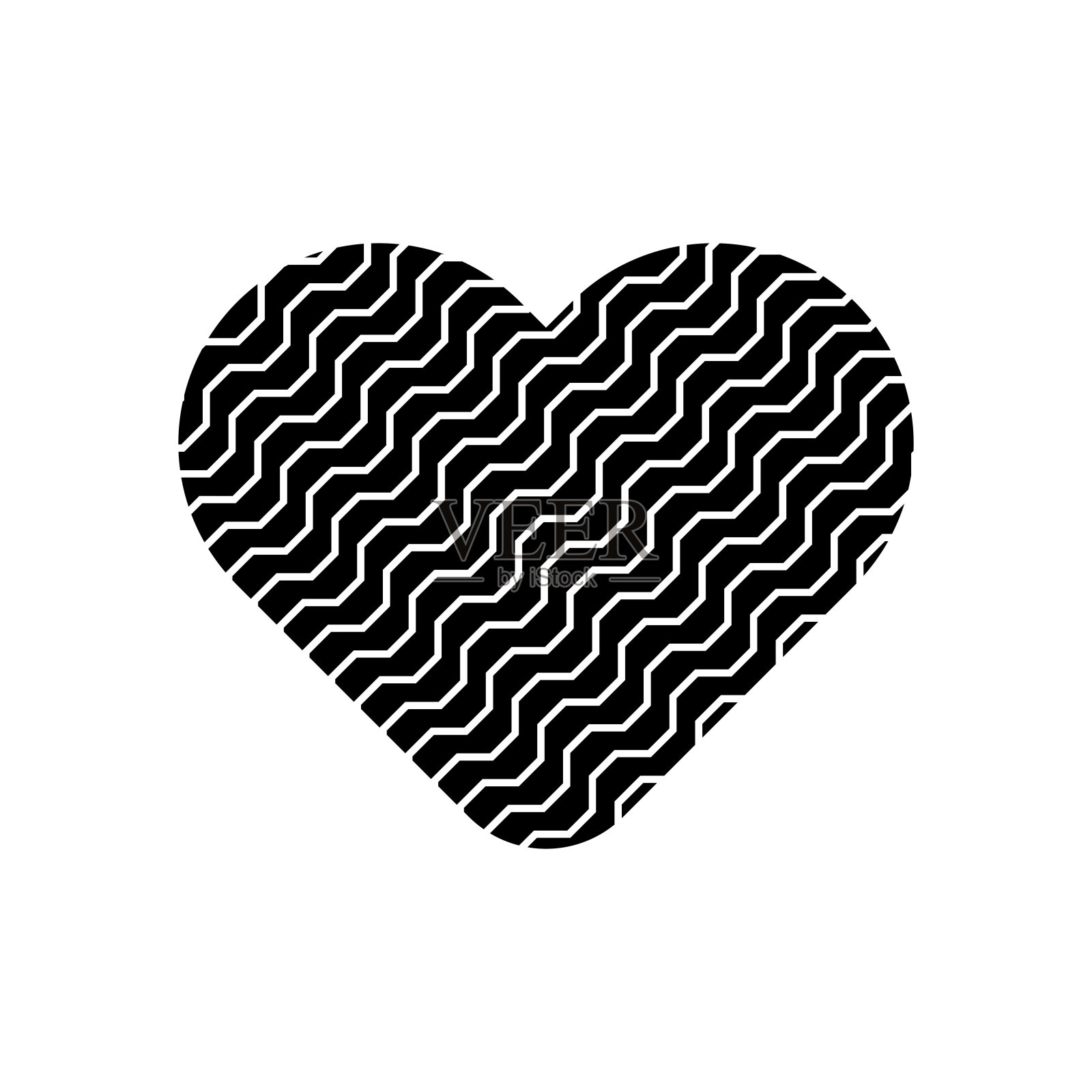 爱心图标说明矢量。插画图片素材