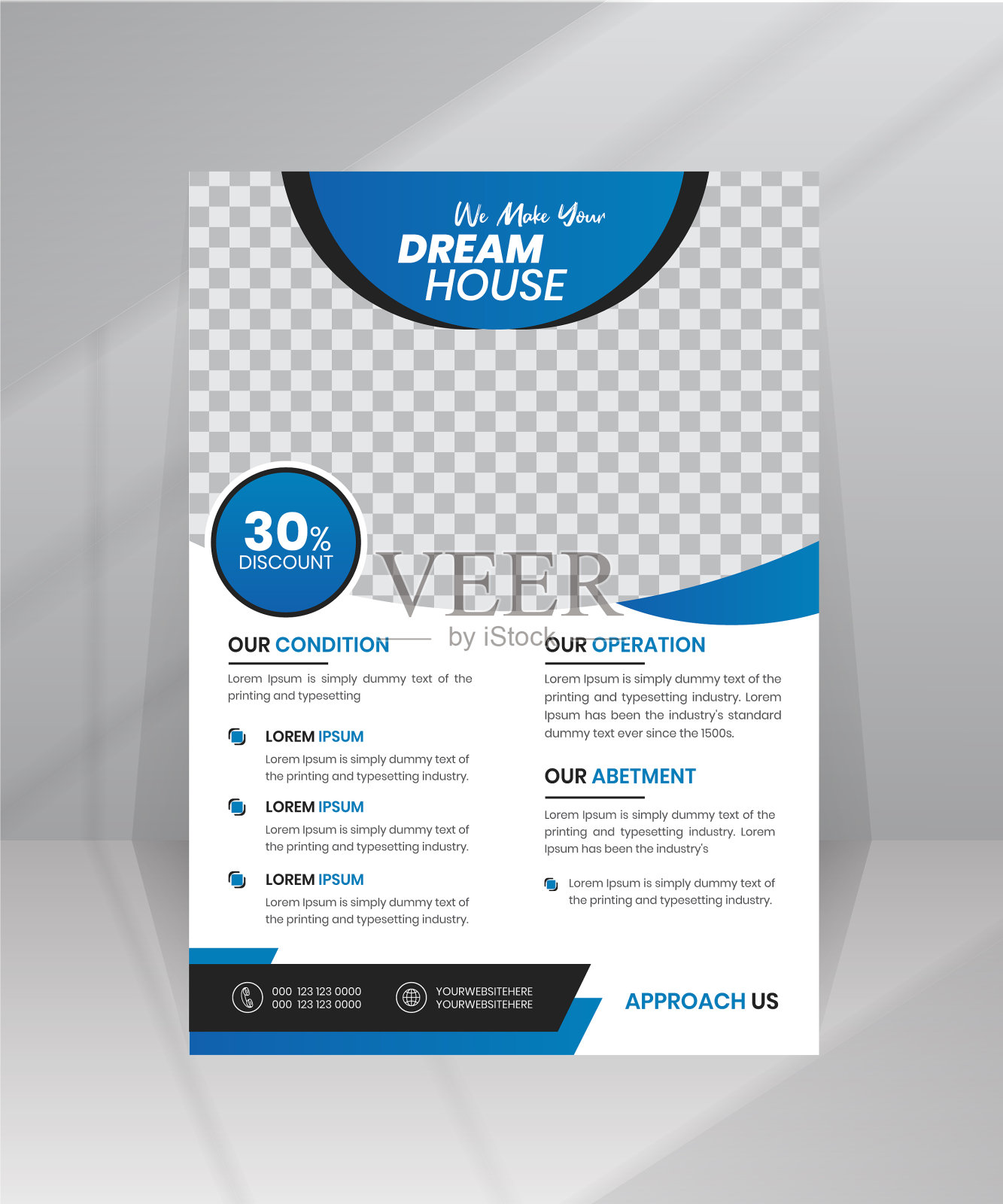 房屋开发建筑传单模板设计模板素材