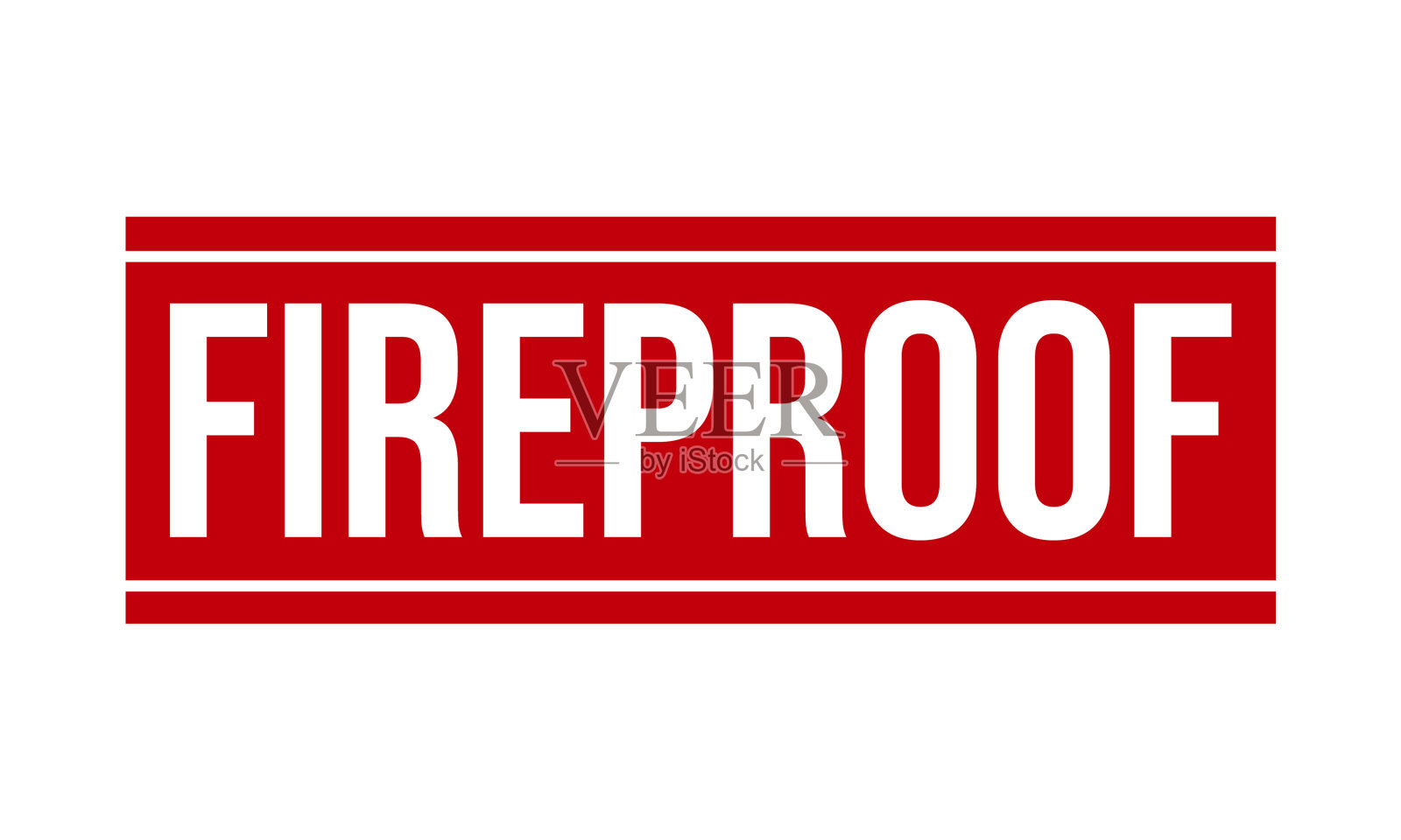 防火橡皮图章密封插画图片素材