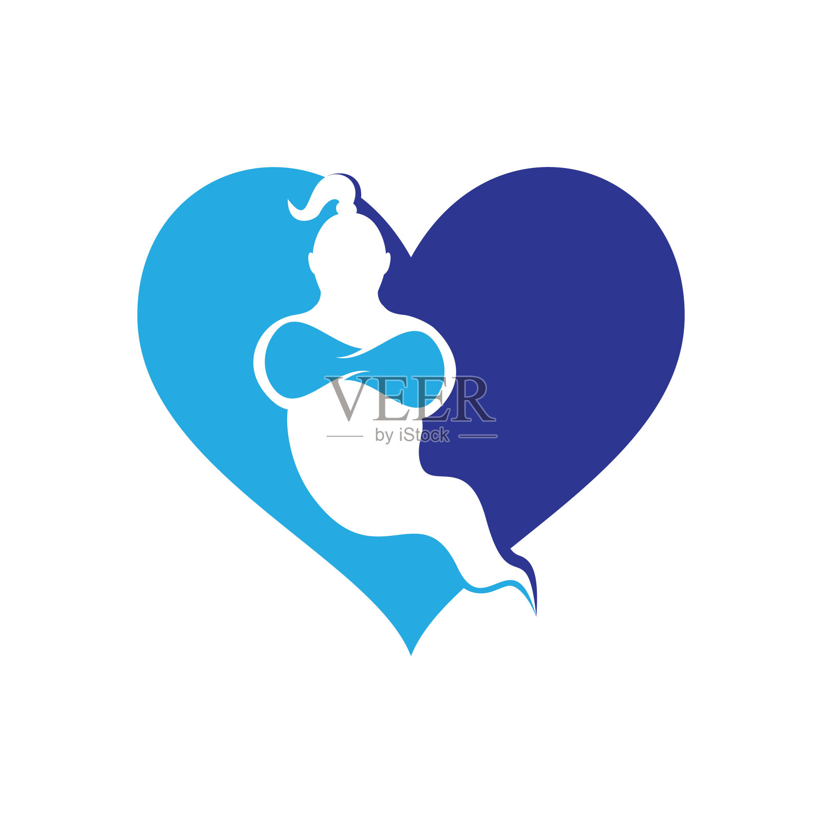 精灵Logo设计。插画图片素材