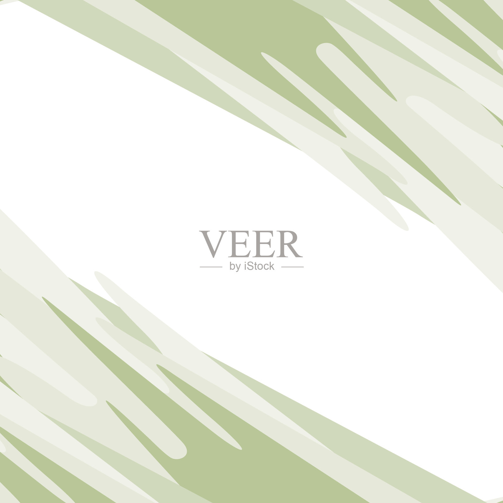 单色抽象框架从笔触新潮淡绿色色调与复制空间对角线插画图片素材