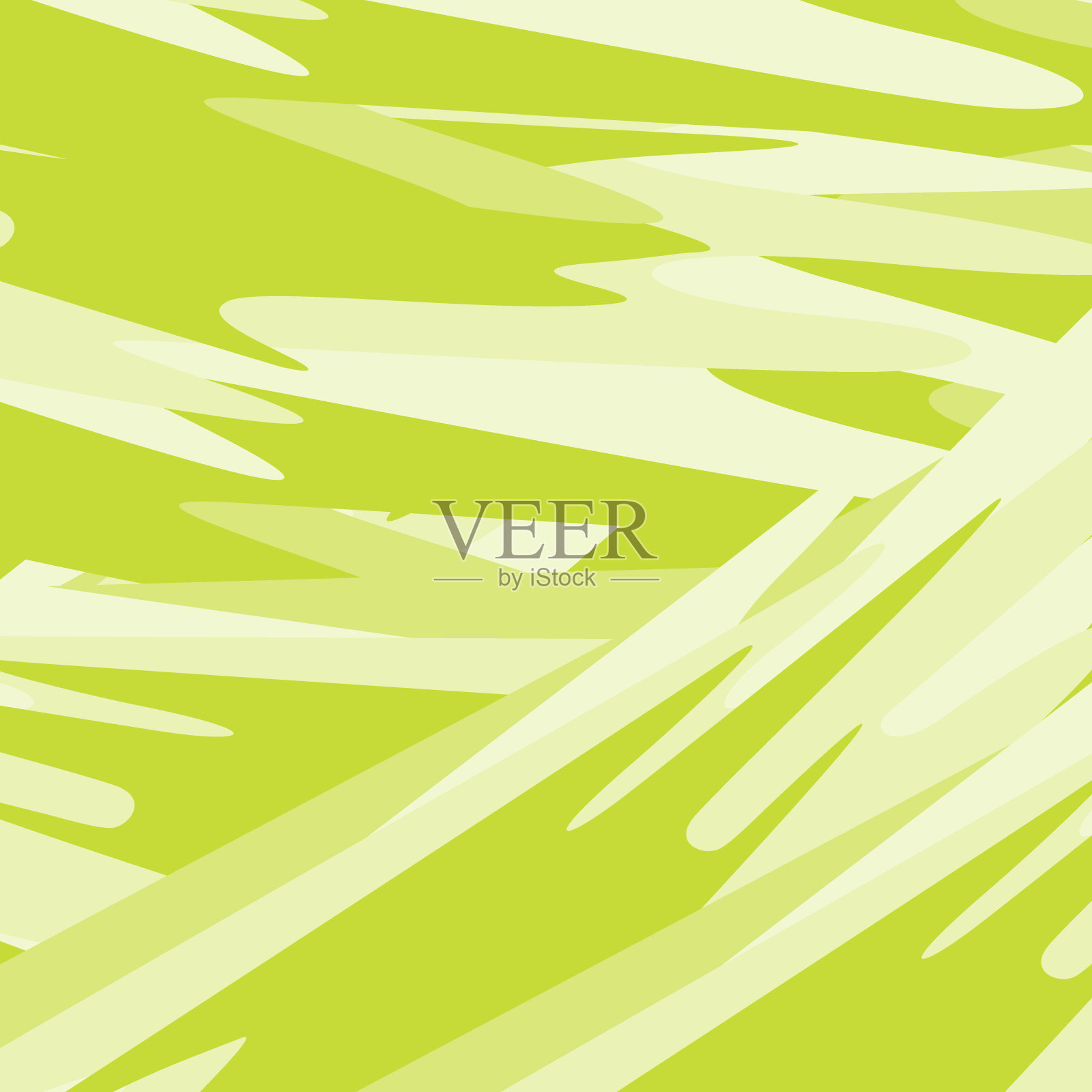 单色背景纹理来自不同方向的笔触，新潮的春天淡绿色插画图片素材