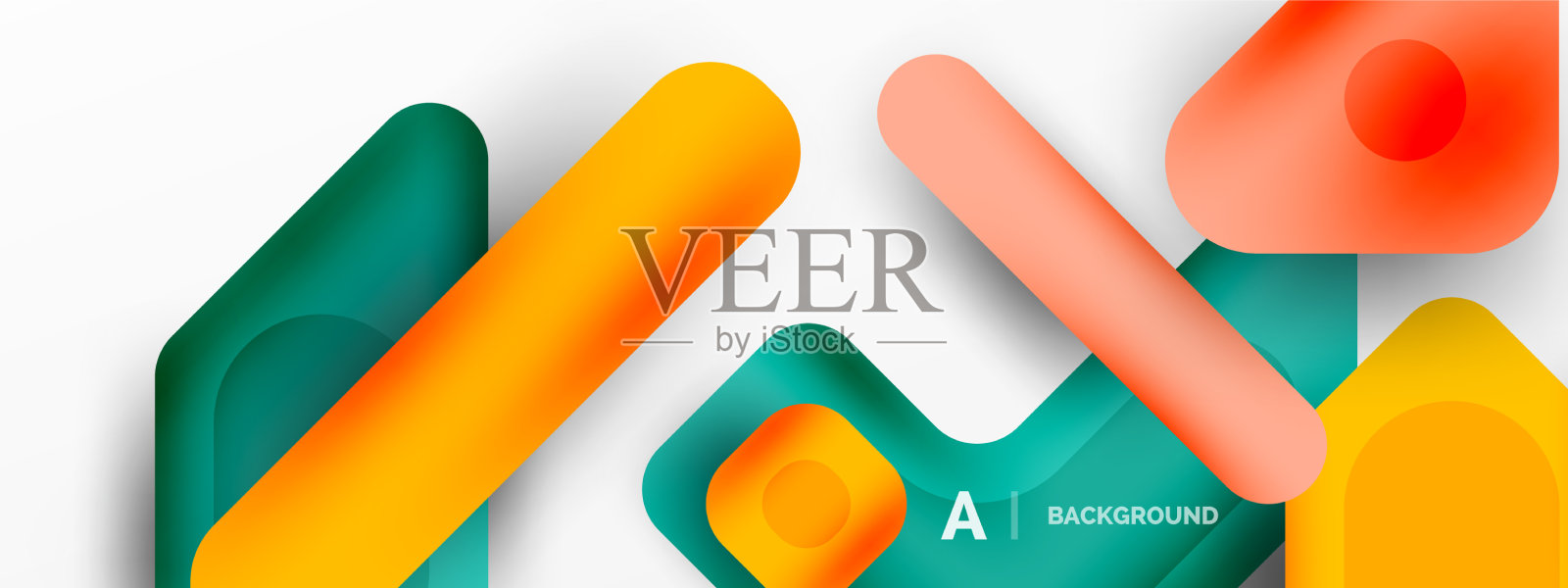 彩色几何形状，线条，正方形和插画图片素材