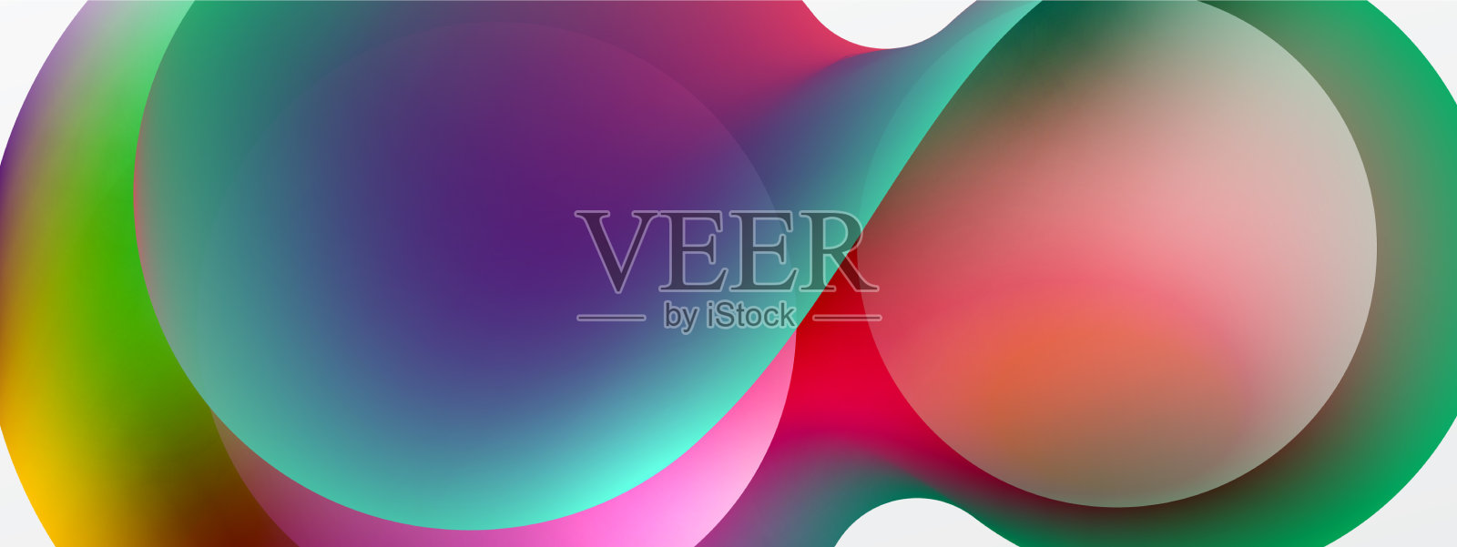 流体抽象背景圆形和圆形插画图片素材