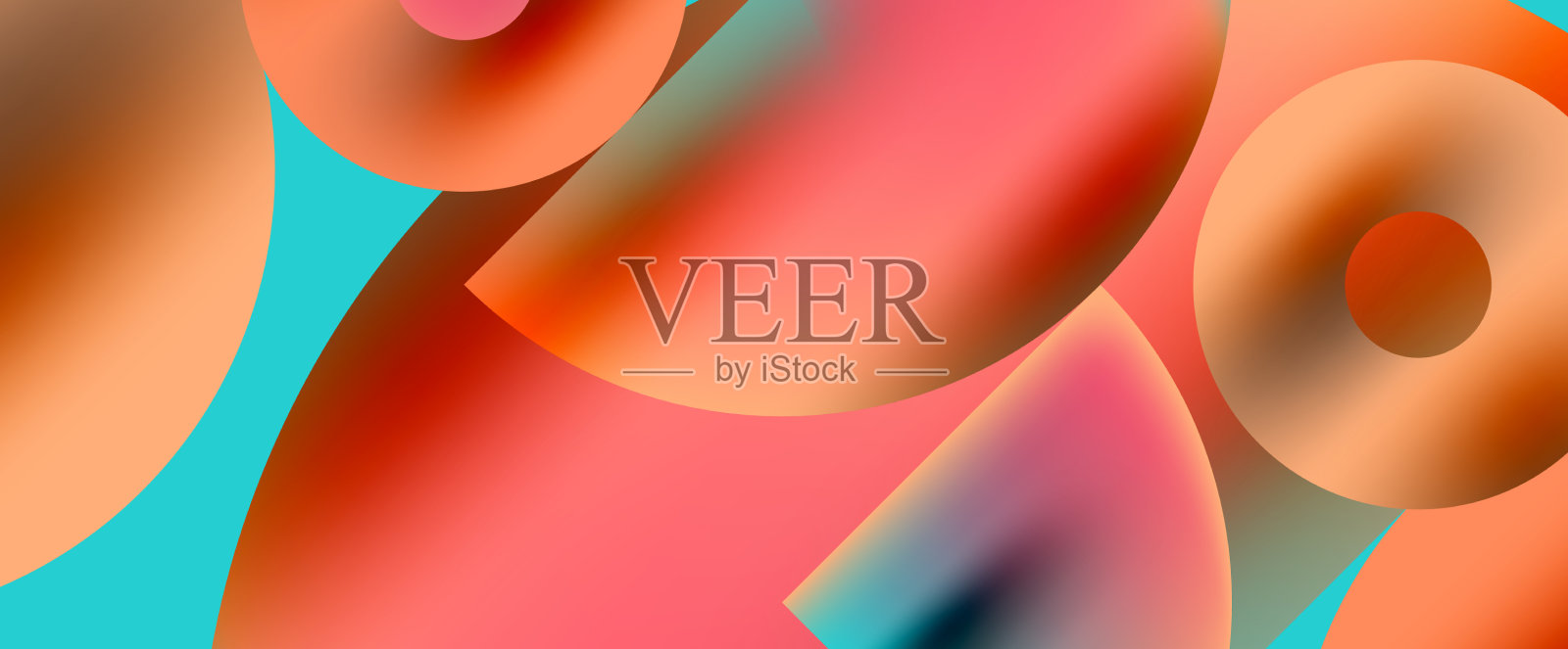 几何抽象全景壁纸背景插画图片素材