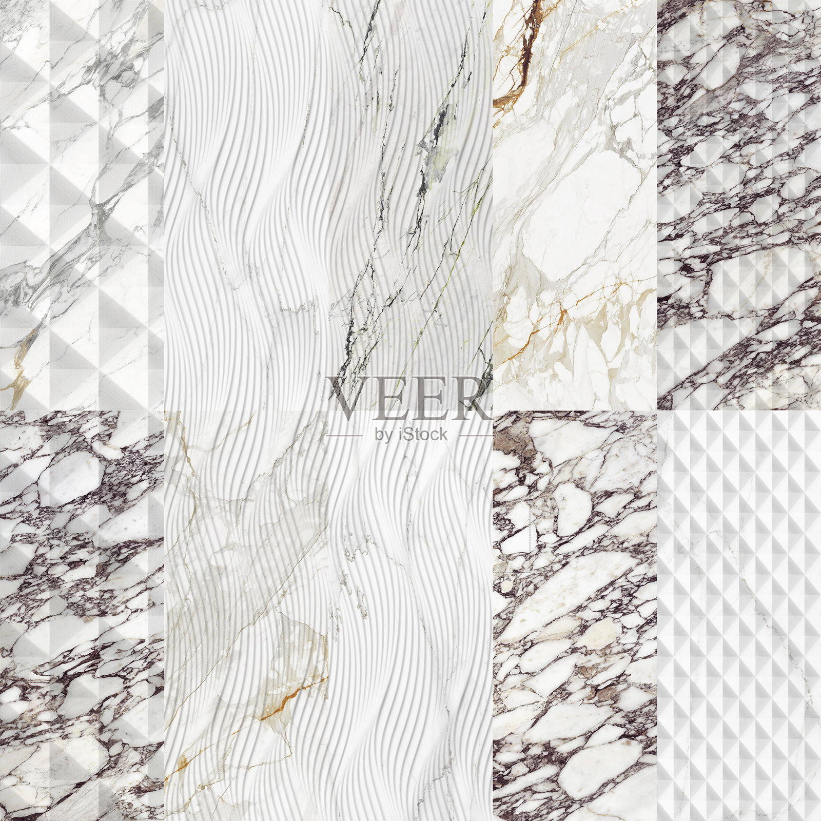 创意图案石材陶瓷壁纸设计。带模子的白色大理石照片摄影图片