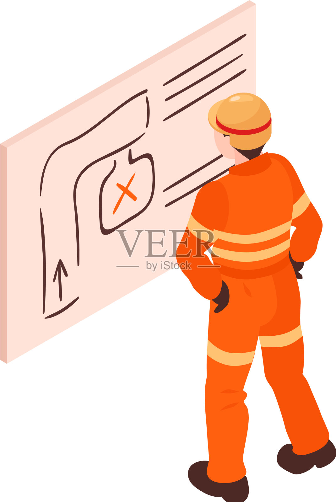 矿图工人组成设计元素图片