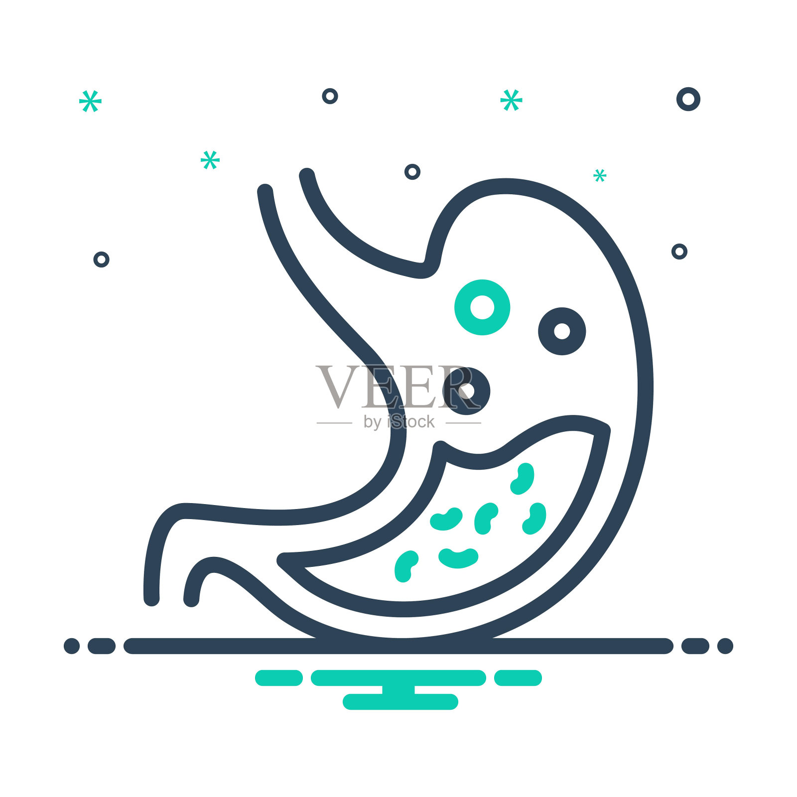 消化胃插画图片素材