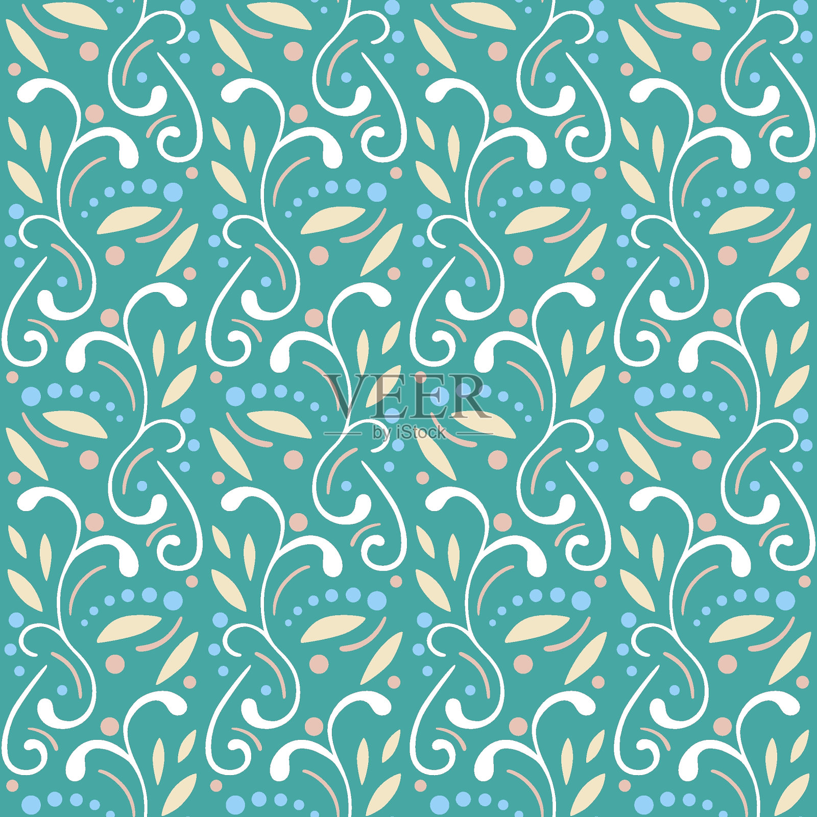 抽象无缝图案与镂空装饰。花卉观赏质地。装饰阿拉伯矢量图案。复古马赛克设计瓷砖，卡片，邀请，墙纸，包装纸，织物插画图片素材