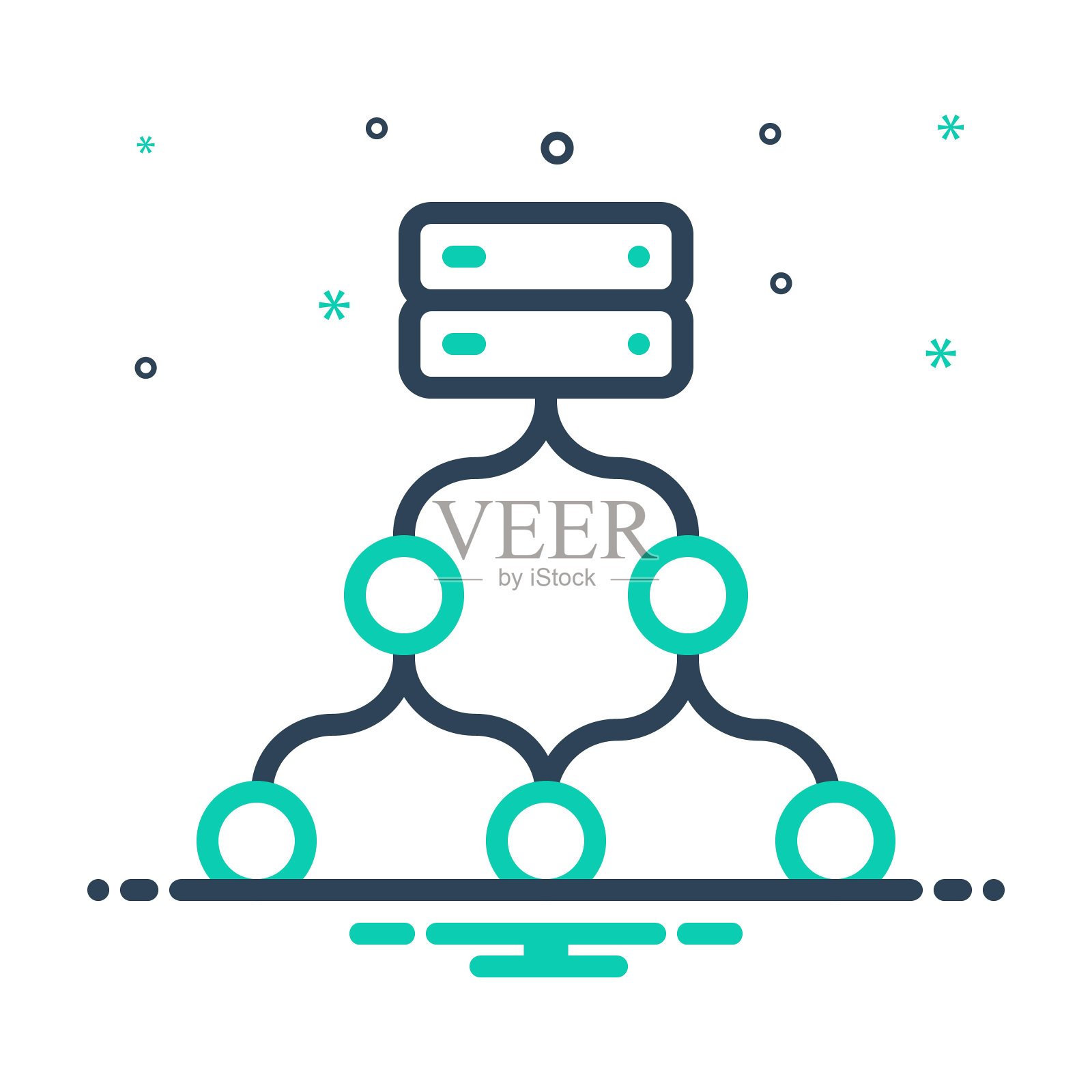 流工作插画图片素材