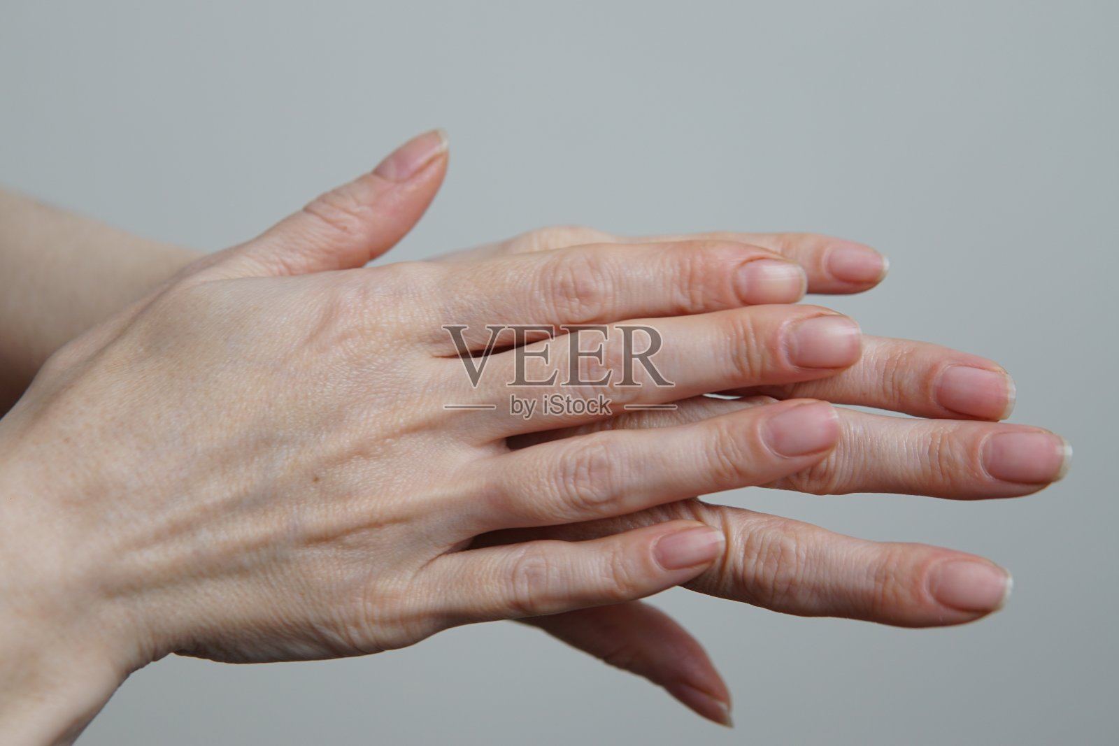 精心打扮的女性之手。照片摄影图片