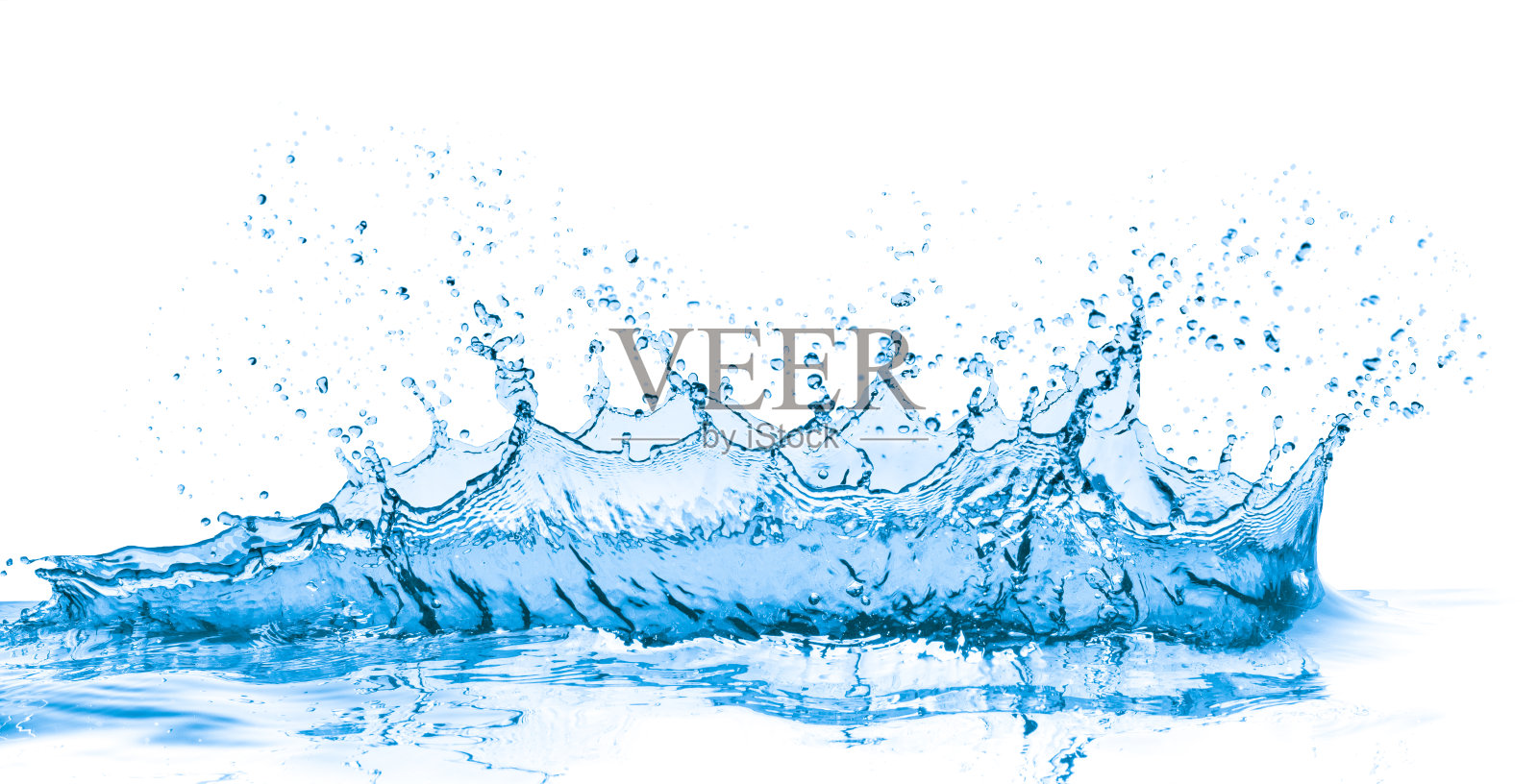 蓝色的水花照片摄影图片