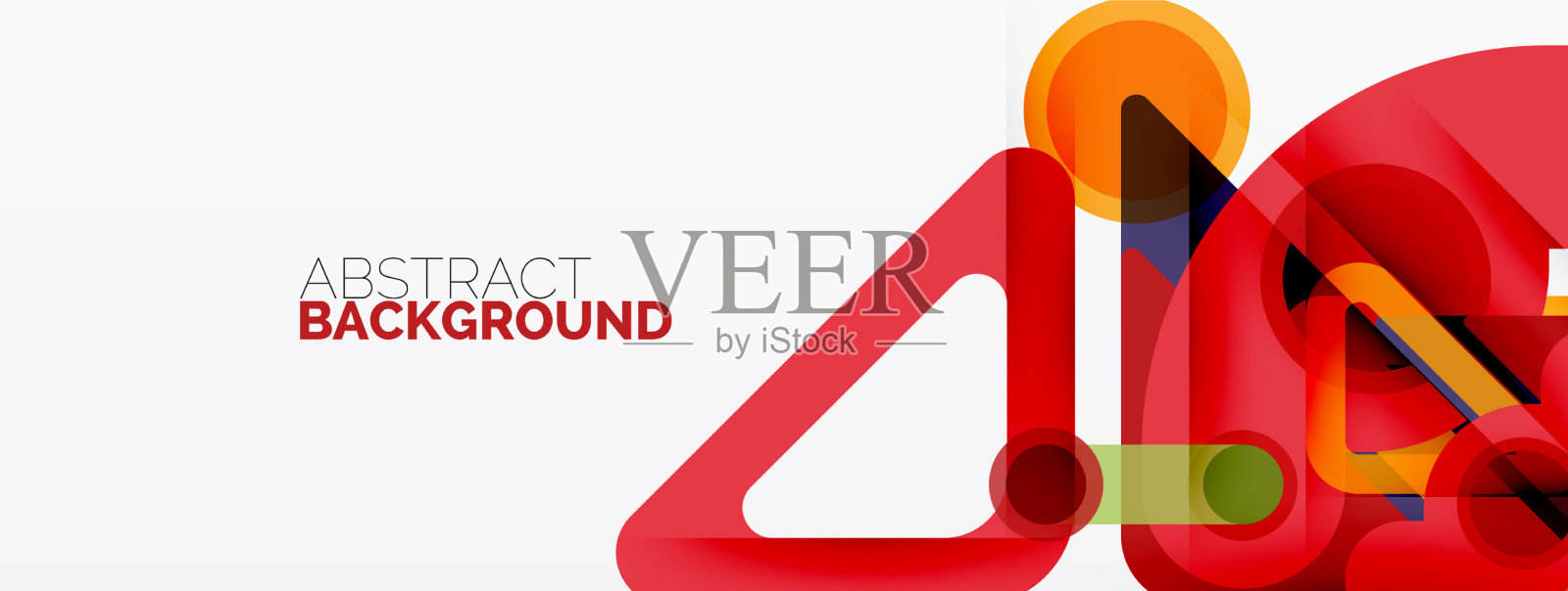 几何原语，线，圆，抽象插画图片素材