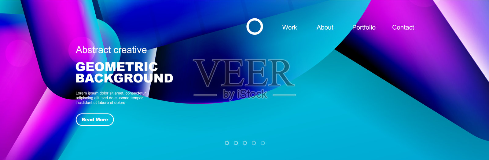 重叠的几何形状背景3d阴影插画图片素材