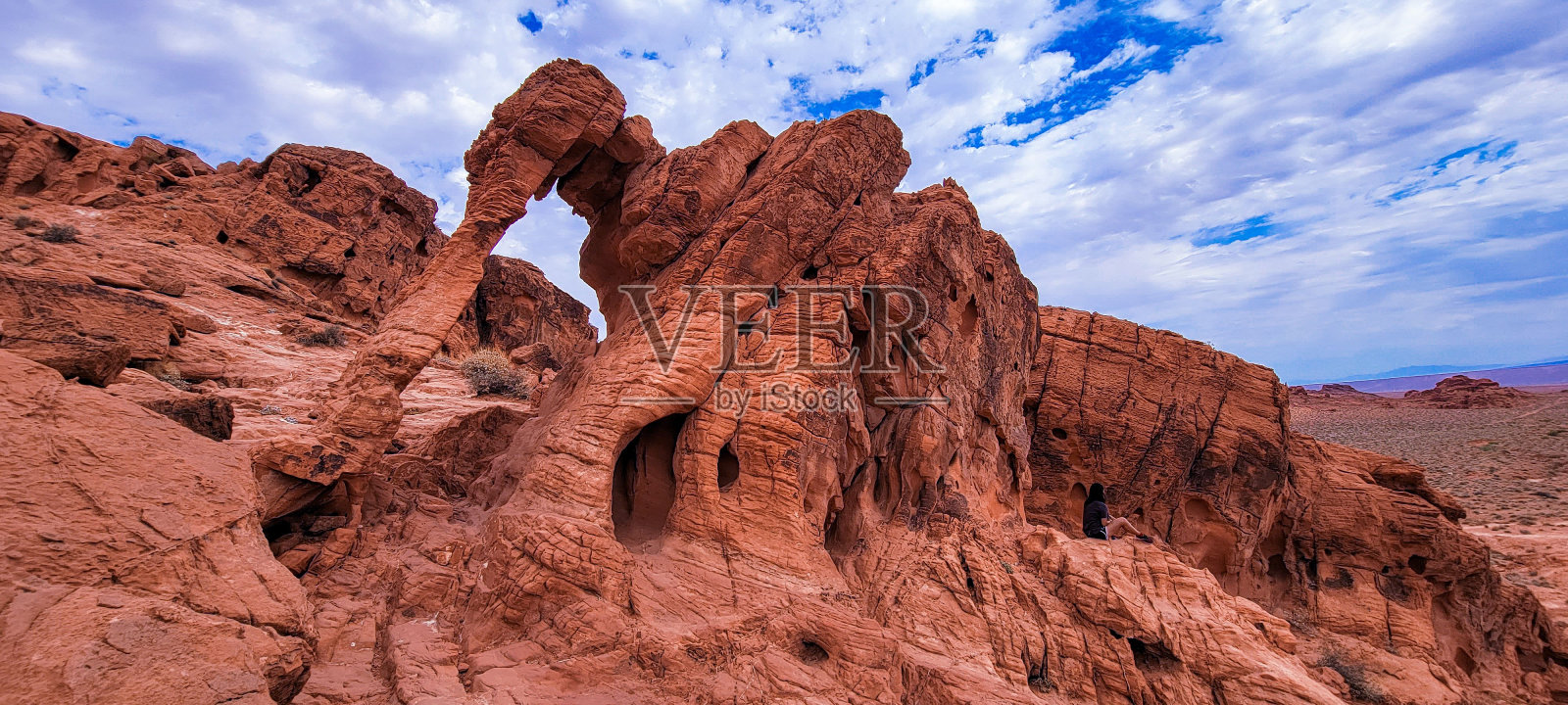 美国内华达州火谷州立公园的岩层特写照片摄影图片