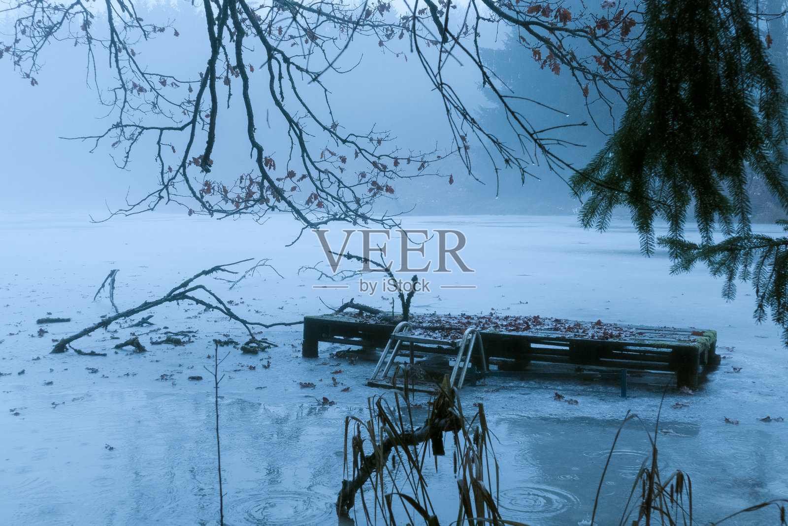 雾中风景照片摄影图片