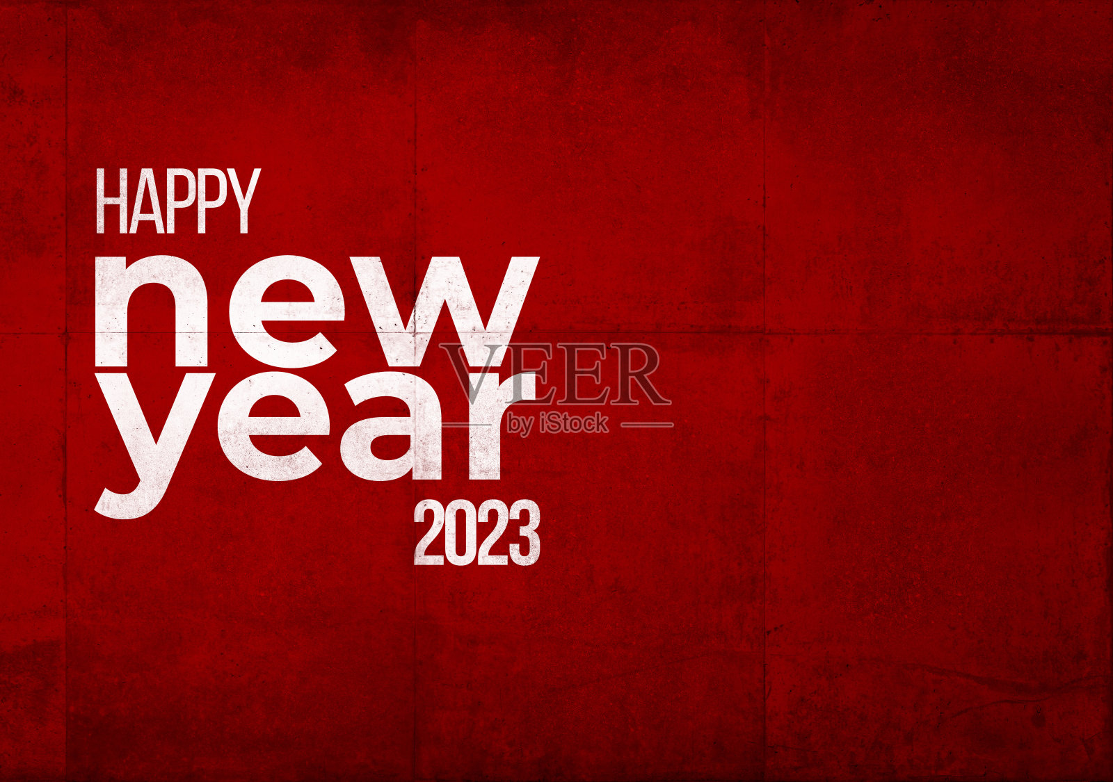 在红色的工业船壳里度过2023年新年照片摄影图片