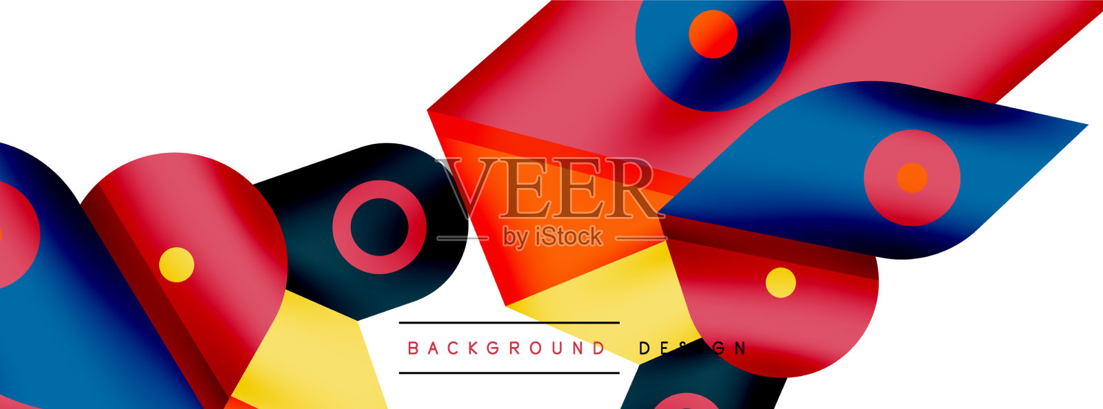 最小几何墙纸创意抽象插画图片素材