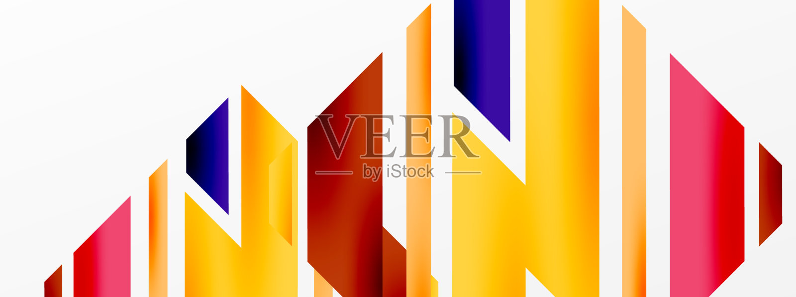 最小几何抽象背景动态3d插画图片素材