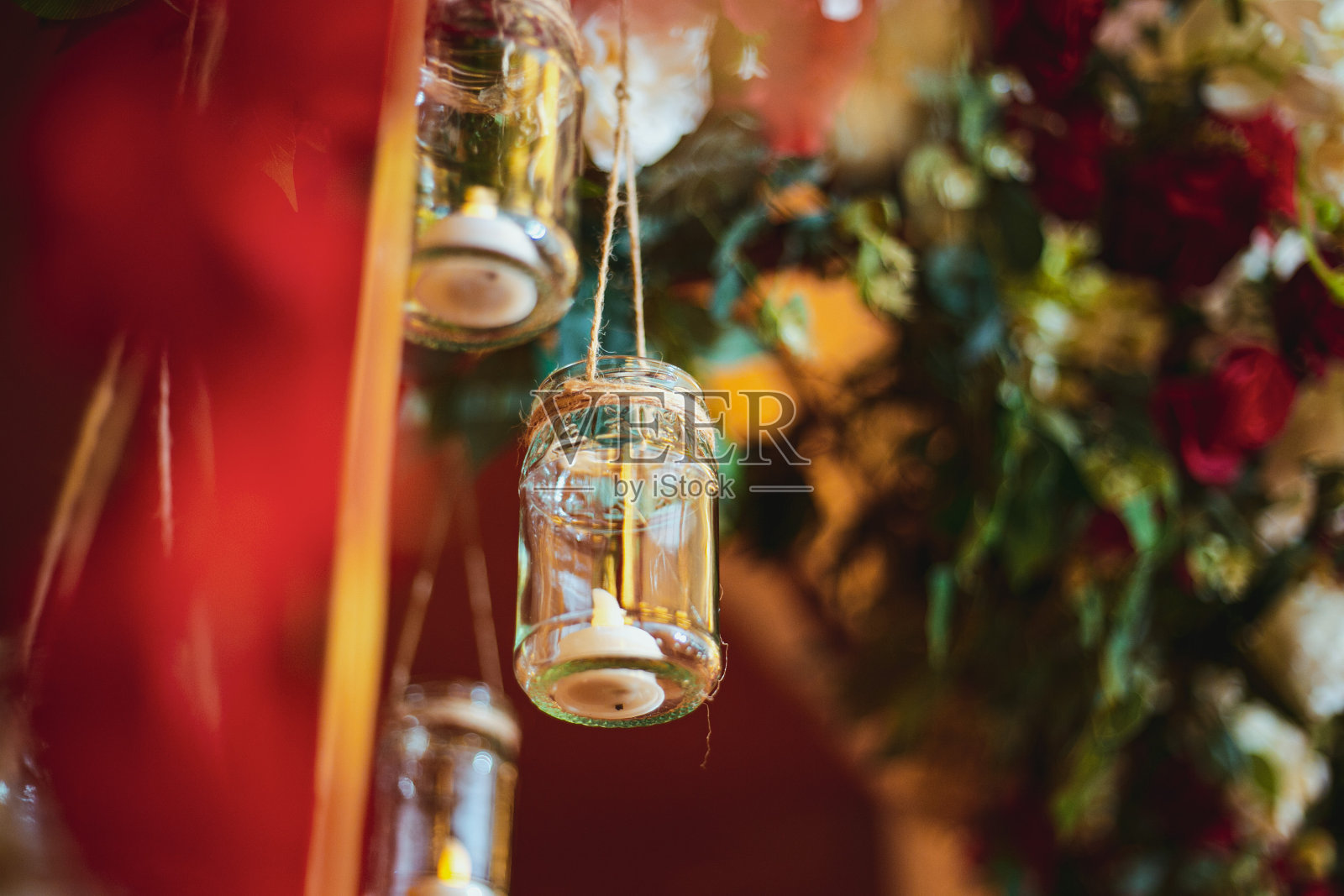 婚礼花卉装饰照片摄影图片