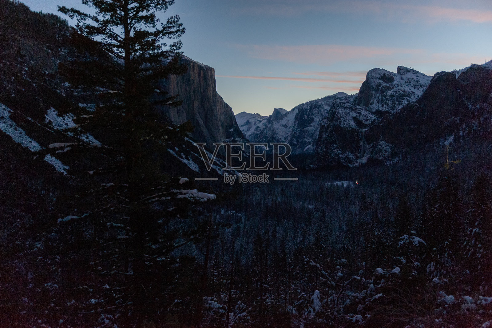 Tunnelview的日出照片摄影图片