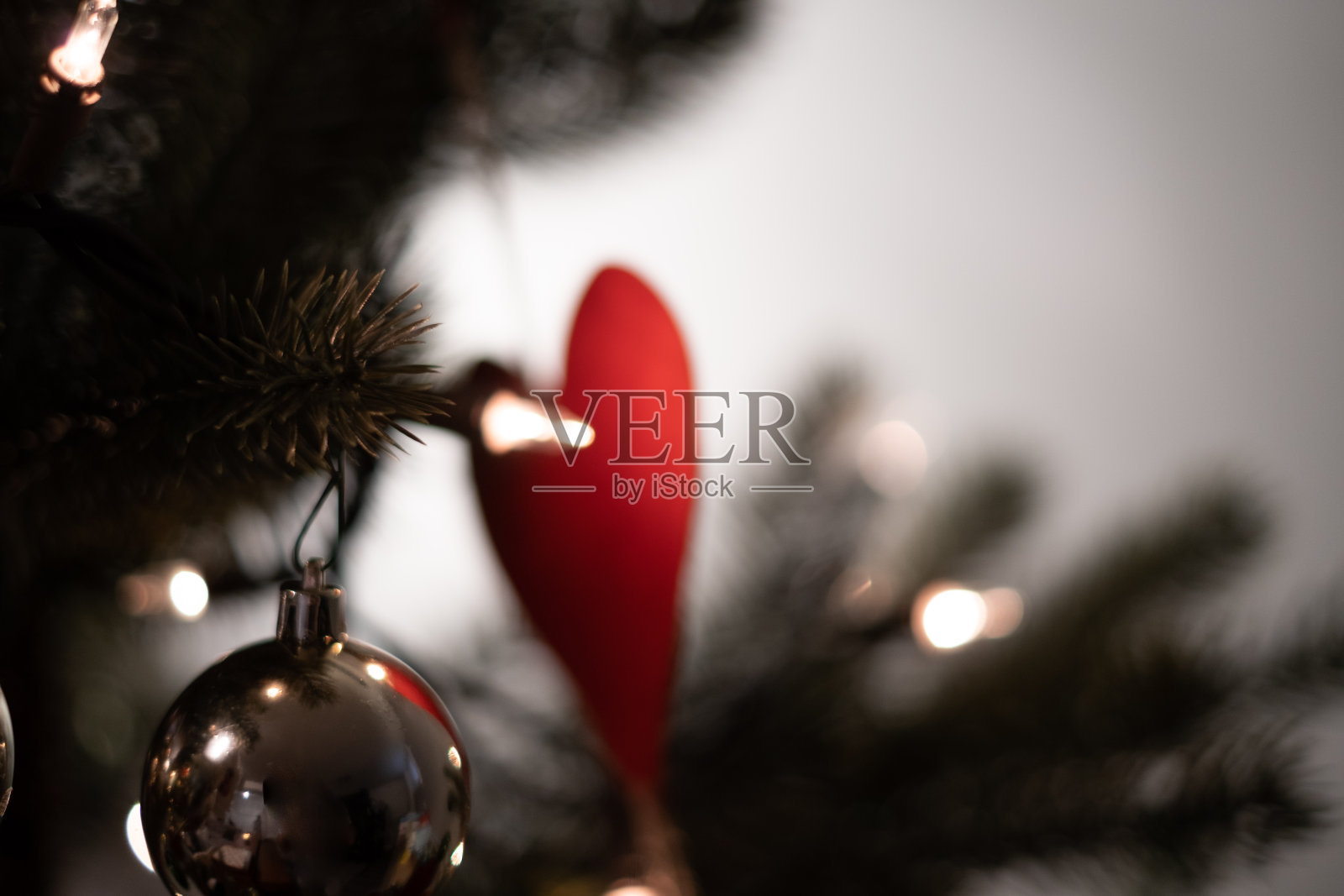 圣诞卡片树装饰装饰照片摄影图片