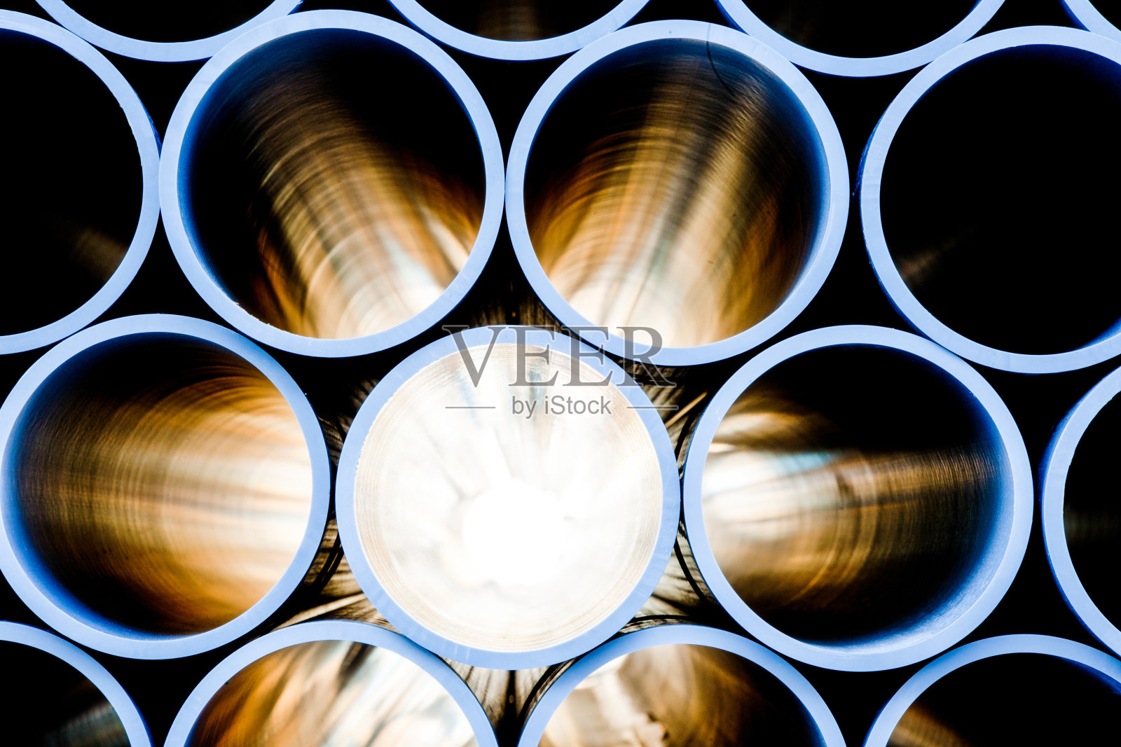 仓库内可堆放不锈钢或pvc照片摄影图片