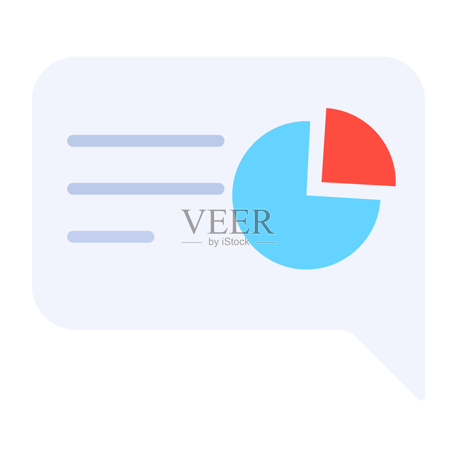 平面风格的现代数据分析图标图标素材