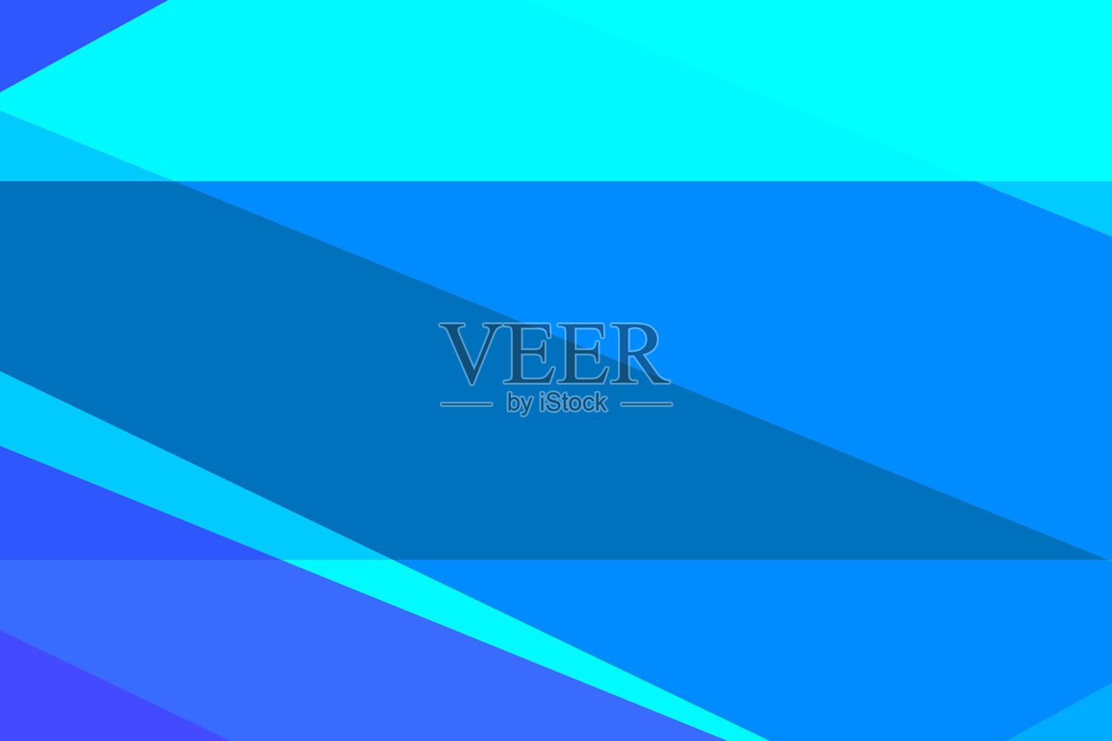 现代蓝色背景。技术旗帜。几何。墙纸。矢量图插画图片素材