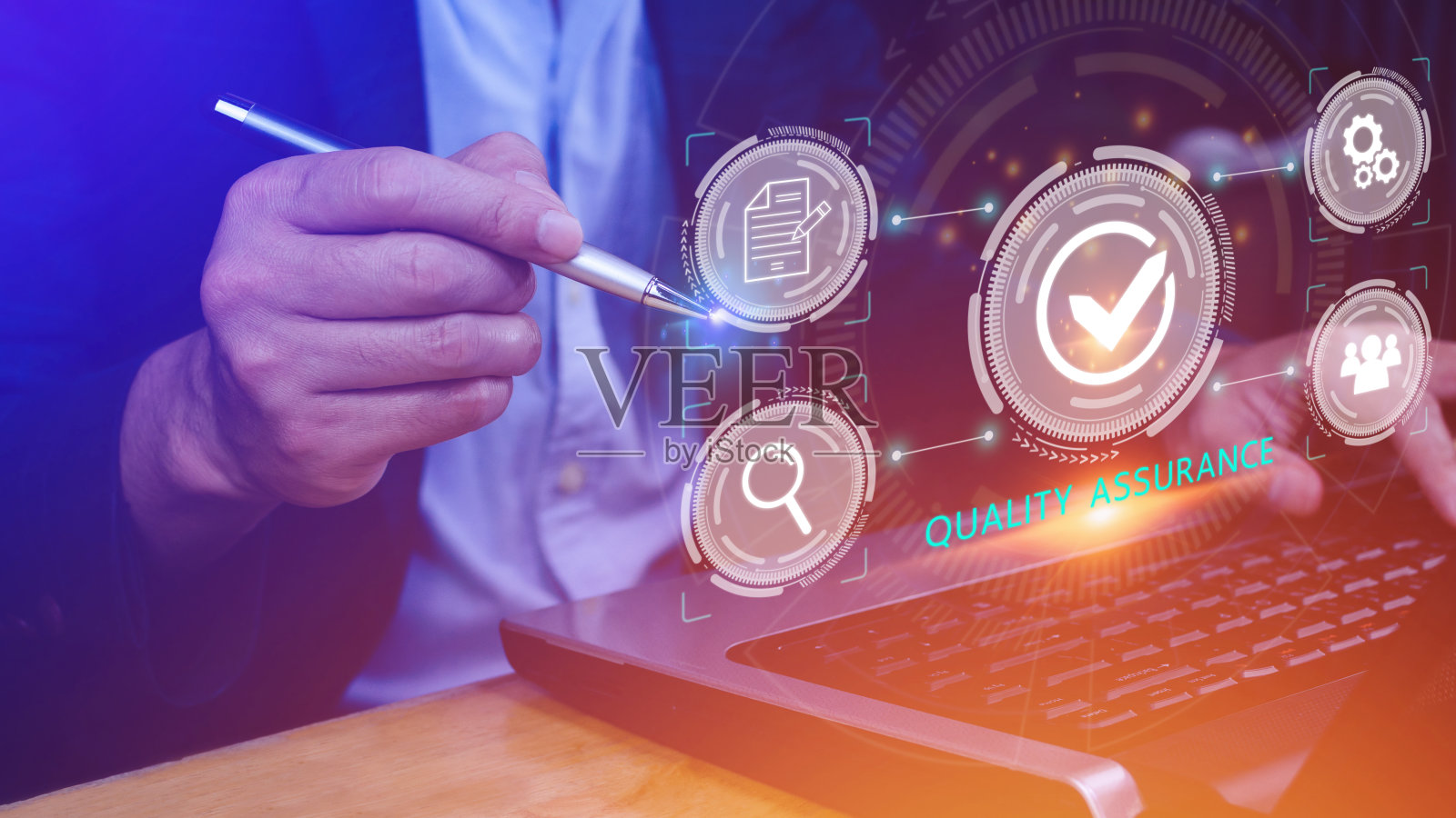 质量保证控制标准、标准与认证理念、质量保证服务标准、互联网技术经营理念。照片摄影图片