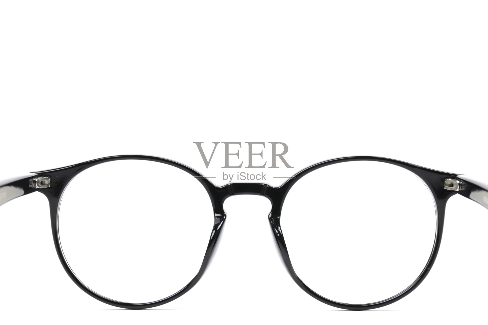 眼镜框隔离在白色背景上照片摄影图片