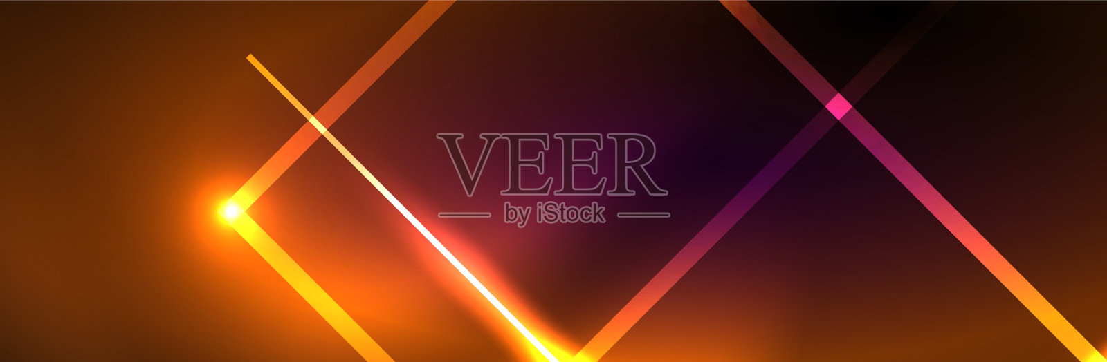 闪亮的霓虹灯暗抽象背景与插画图片素材