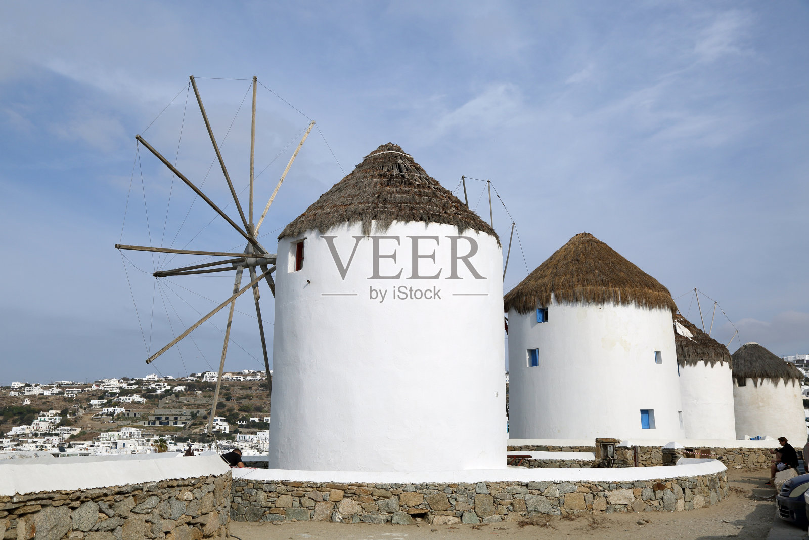 希腊的米科诺斯岛照片摄影图片