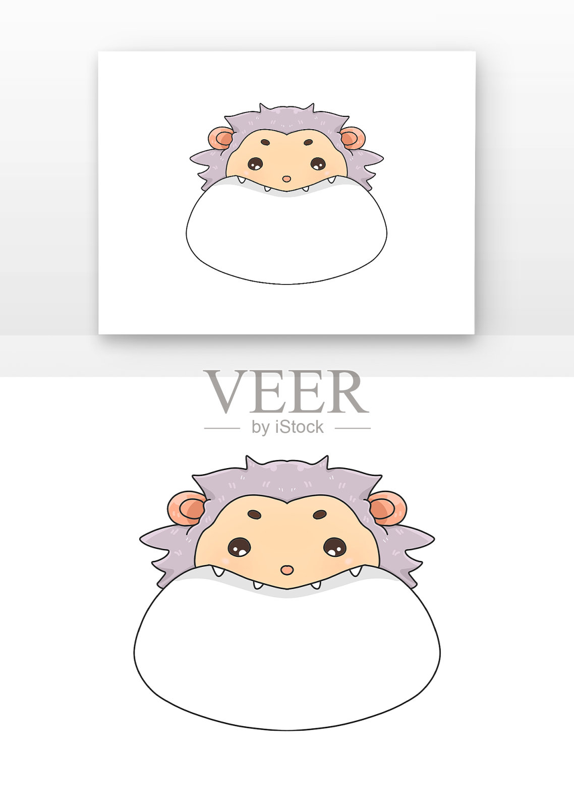 保护动物边框设计元素图片