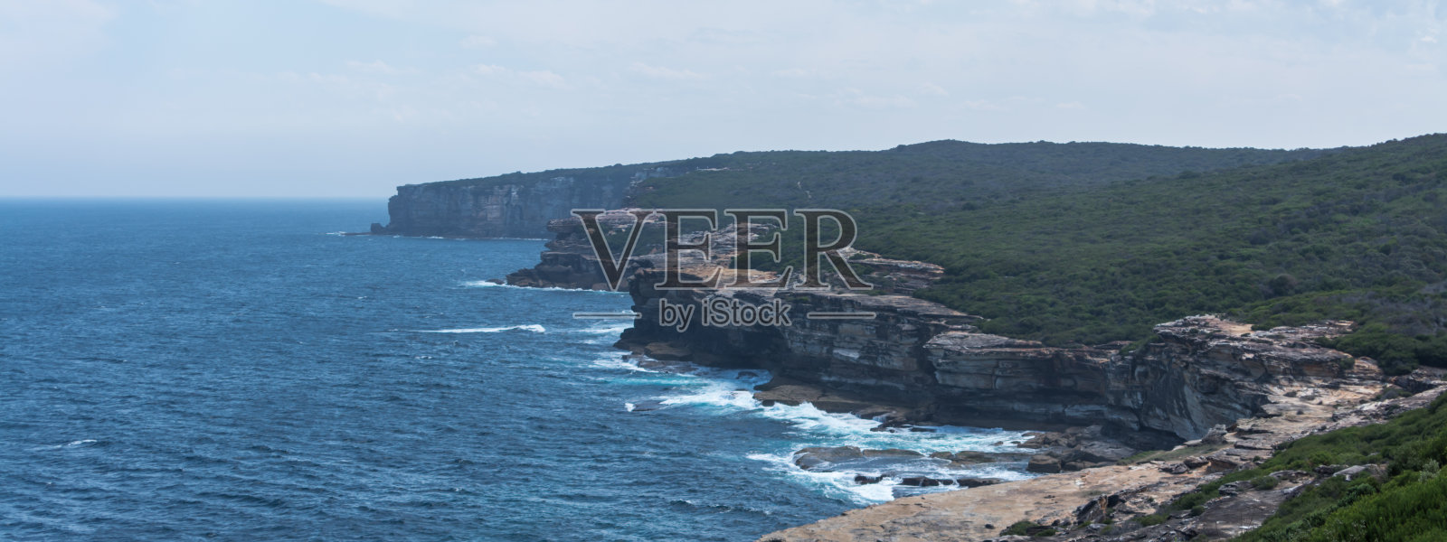 澳大利亚海岸崎岖，背景各异照片摄影图片