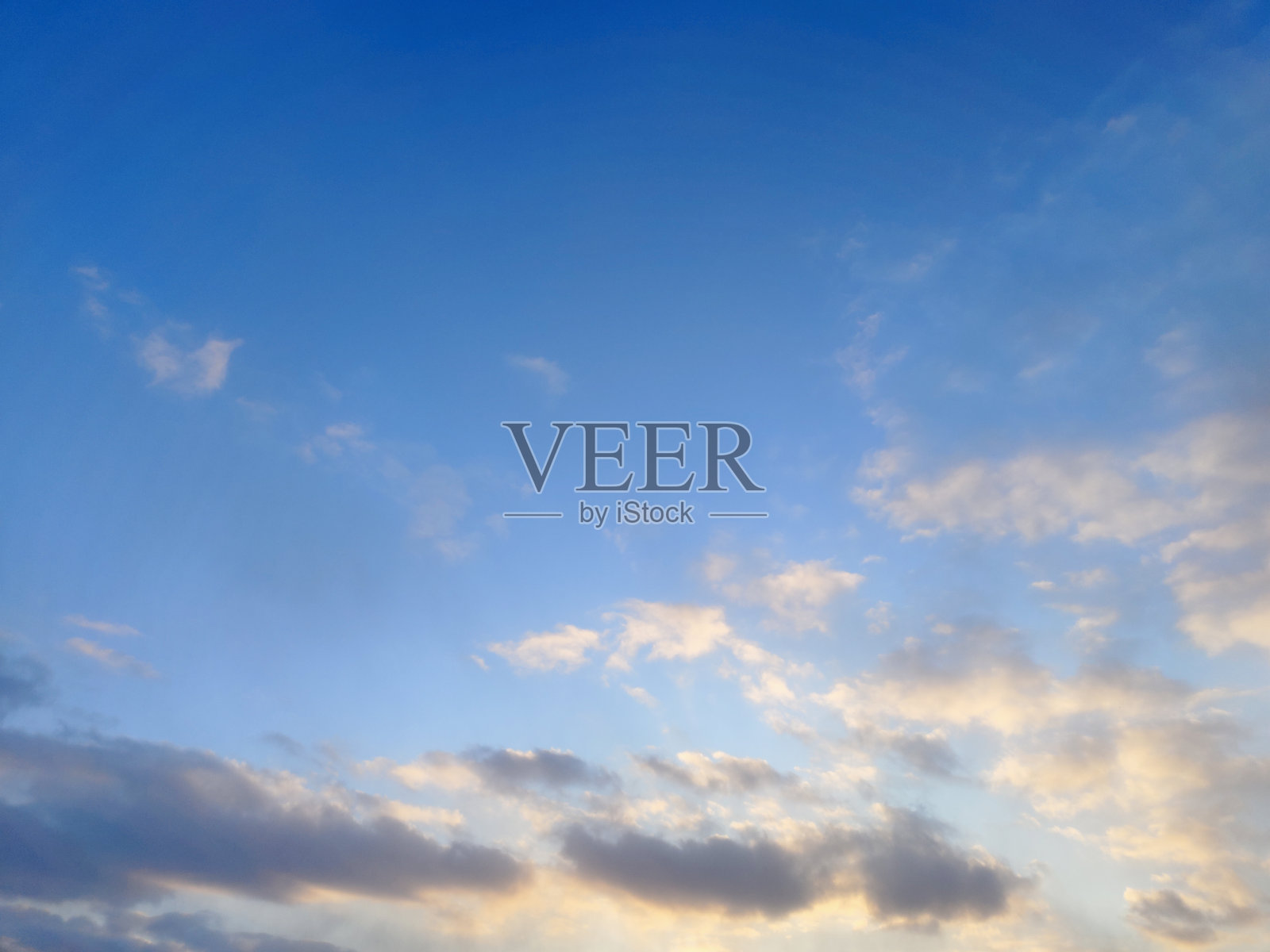 美丽的田园诗般的晚霞照片摄影图片