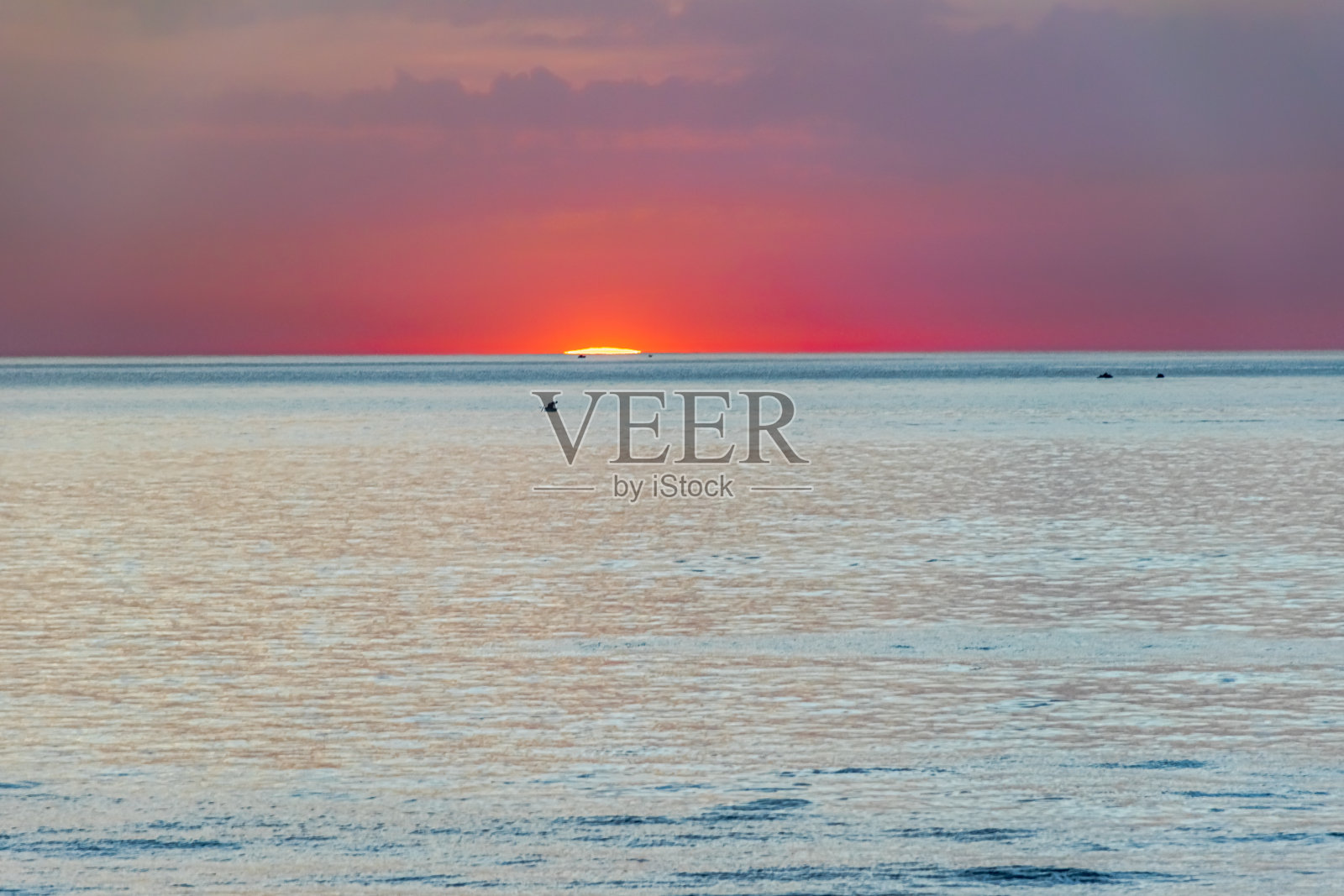 丰富多彩的日落照片摄影图片