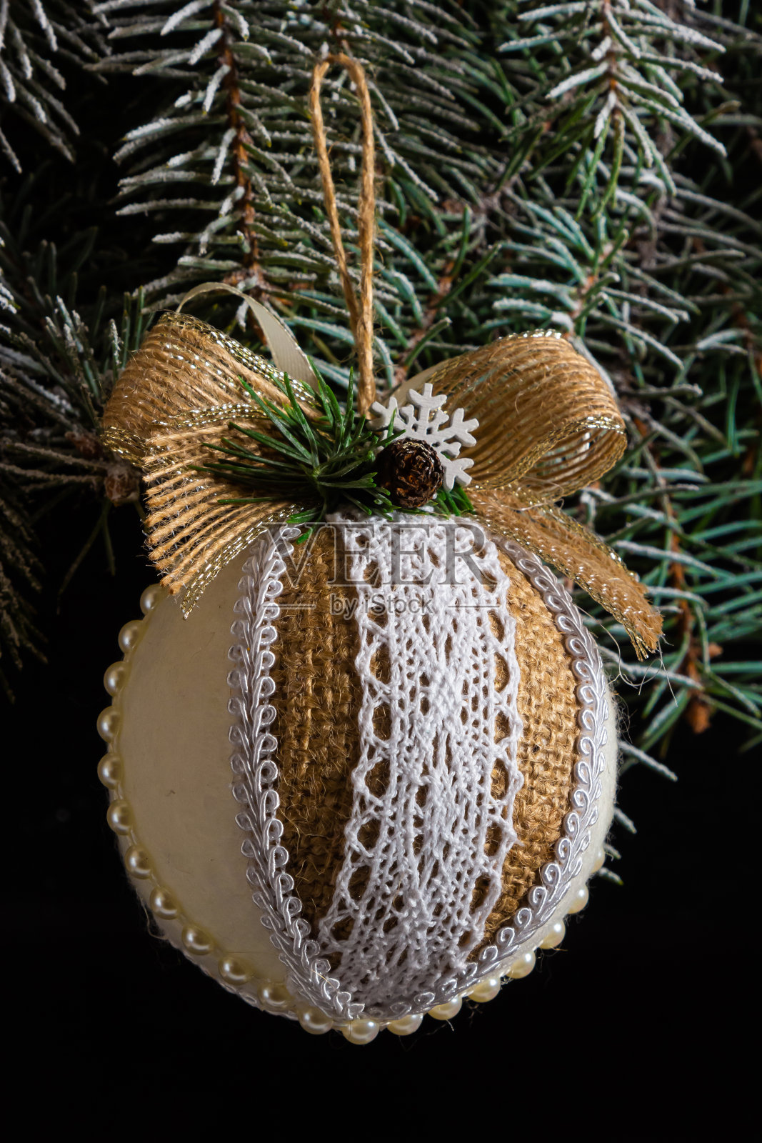 手工软玩具，圣诞树装饰品，圣诞礼物，情人节礼物，爱情故事，线玩具照片摄影图片