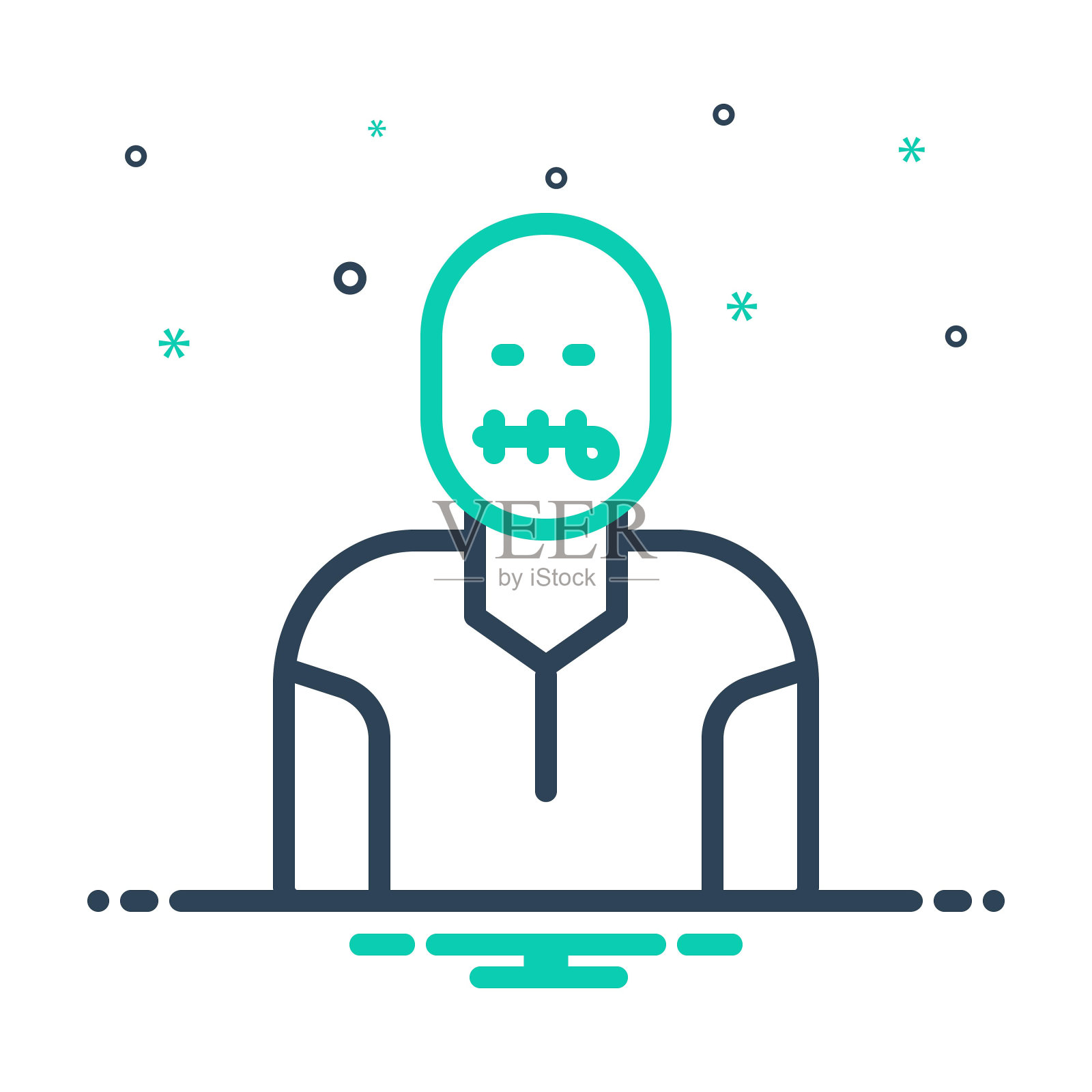 神秘的秘密插画图片素材