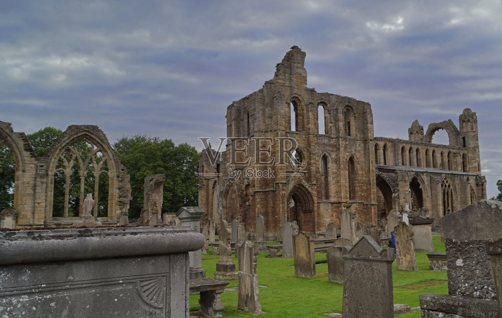 苏格兰的埃尔金大教堂照片摄影图片