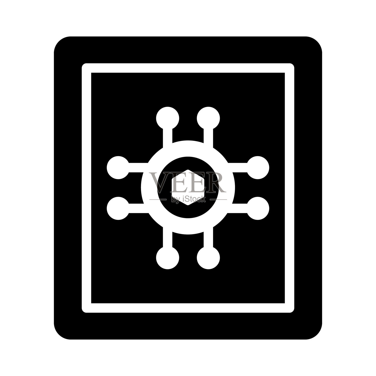 艺术图标，不可替代的代币，数字技术。图标素材