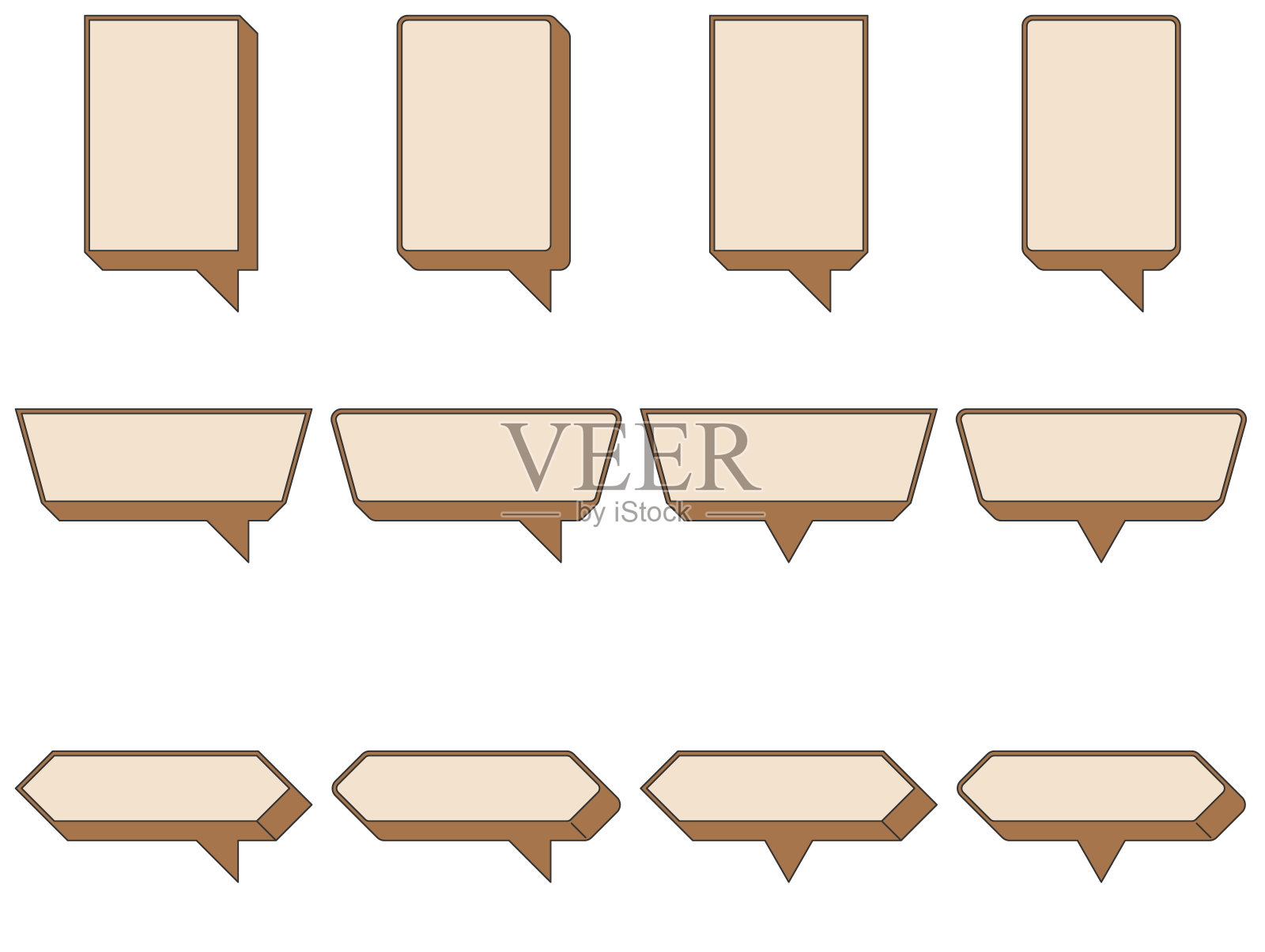 演讲盒套装插画图片素材