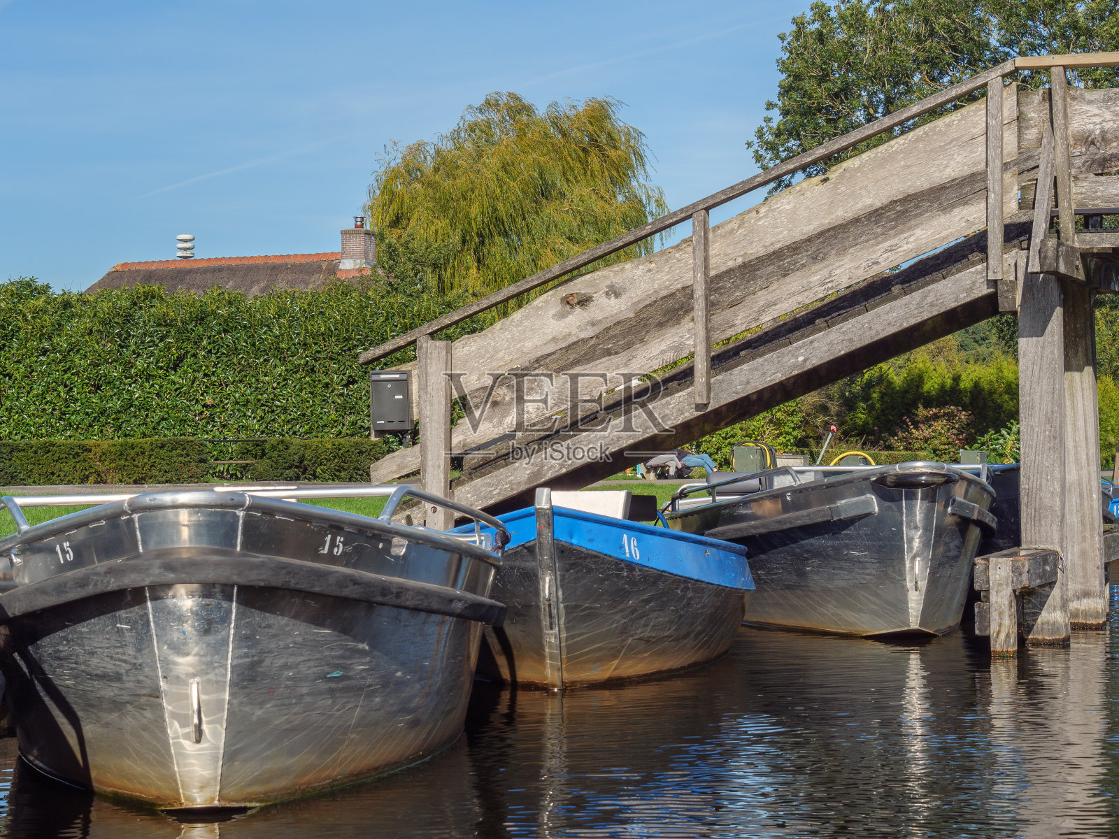 荷兰的小村庄Giethoorn照片摄影图片