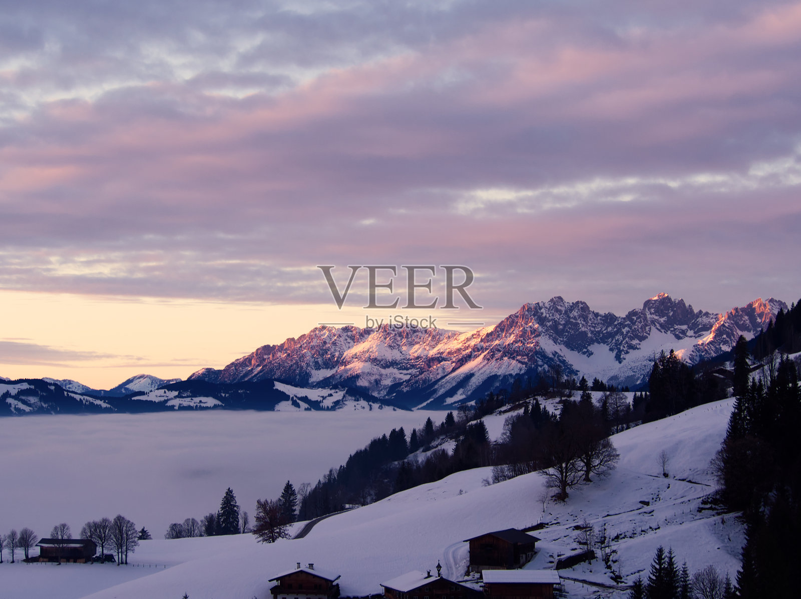 美丽的奥地利阿尔卑斯山风景照片摄影图片