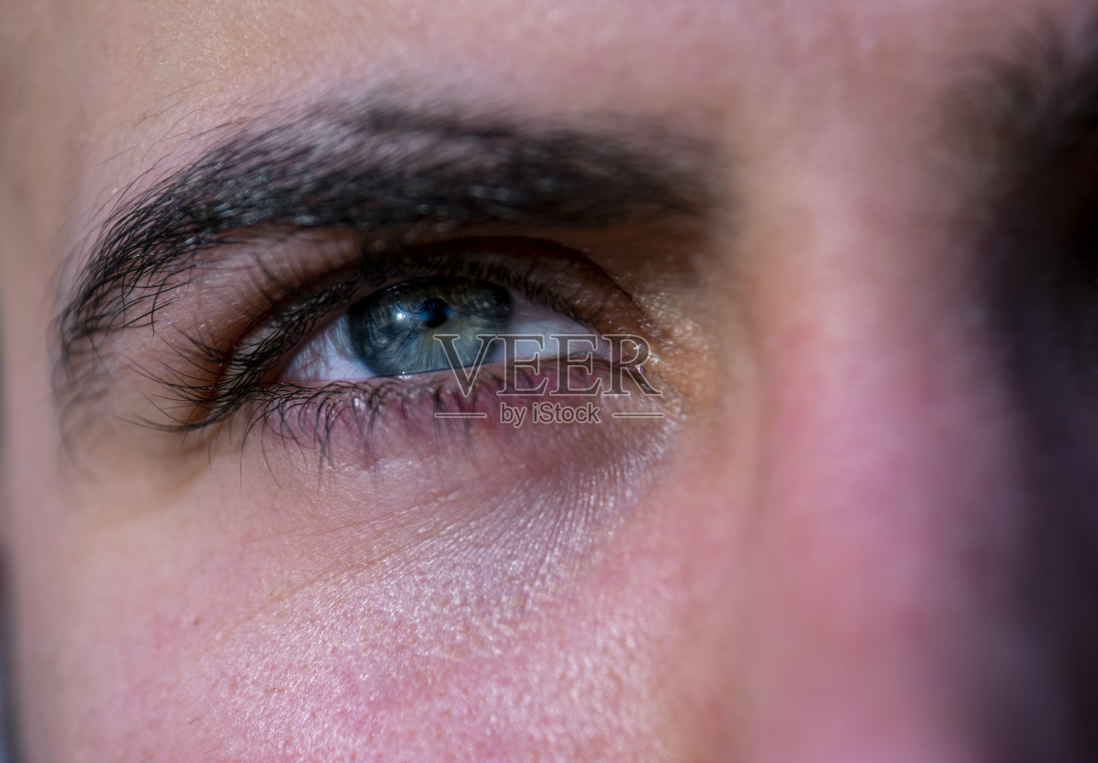 蓝色和人照片摄影图片