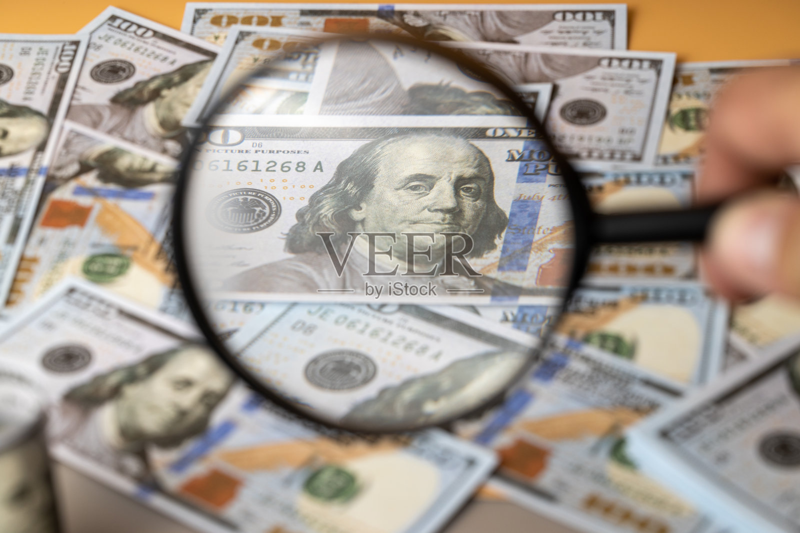 美钞。货币和金融概念。照片摄影图片