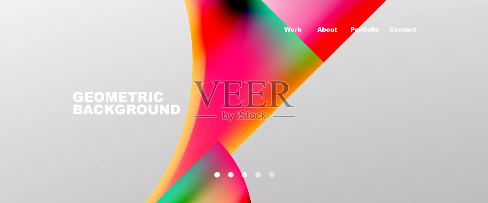 重叠的圆圈抽象背景模板插画图片素材