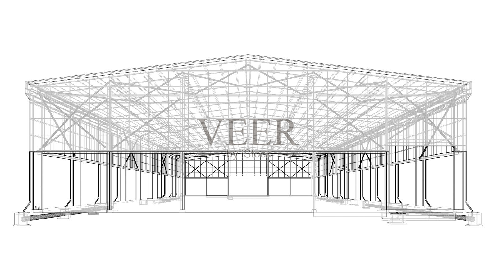建筑项目的三维插图照片摄影图片