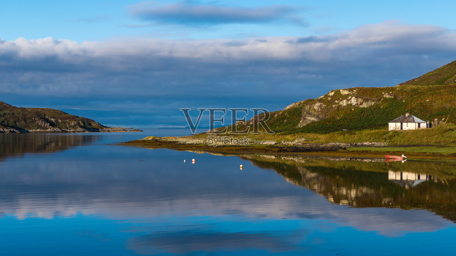 英国苏格兰自然景观的鸟瞰图照片摄影图片
