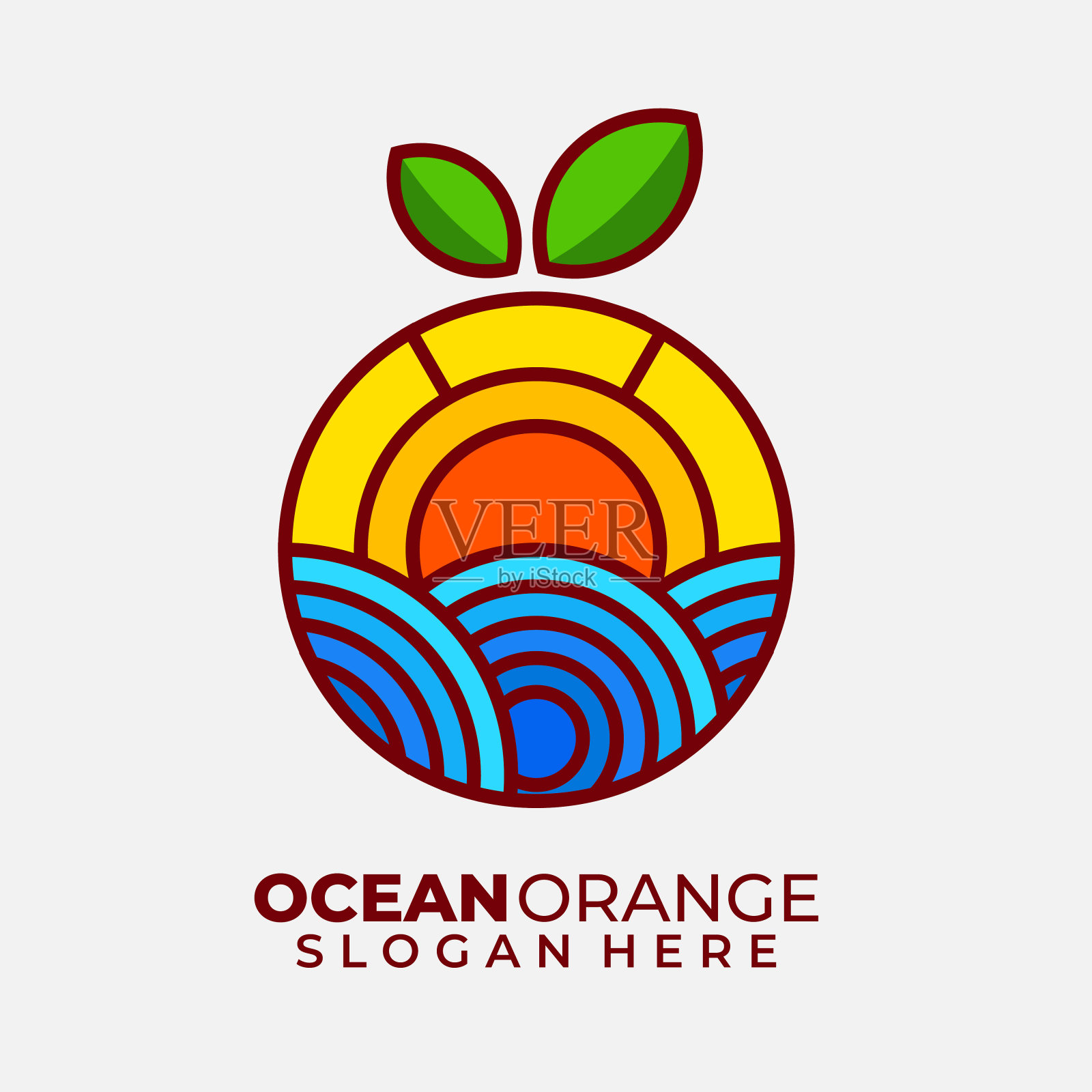 海洋水果设计插图矢量插画图片素材